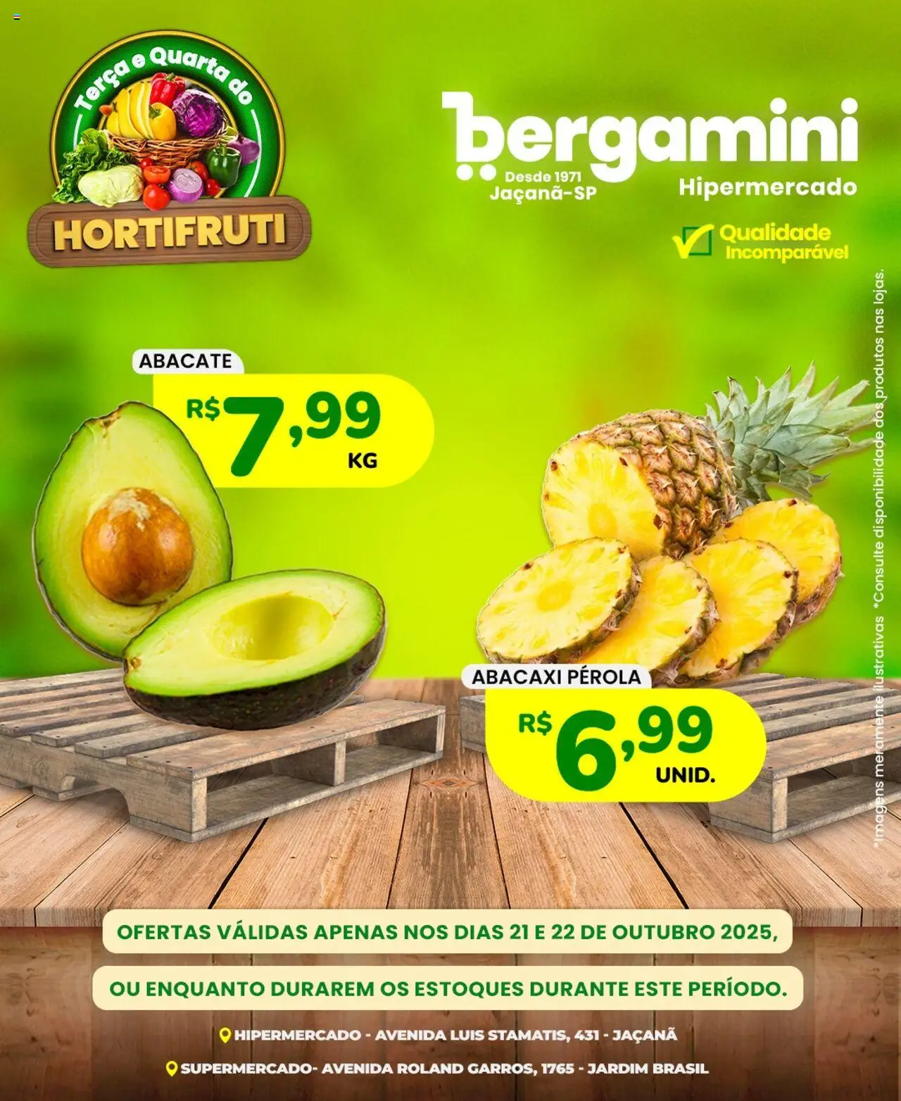 Supermercado Bergamini Folheto - válido de 21.10.2025 | Página: 5 | Produtos: Abacaxi