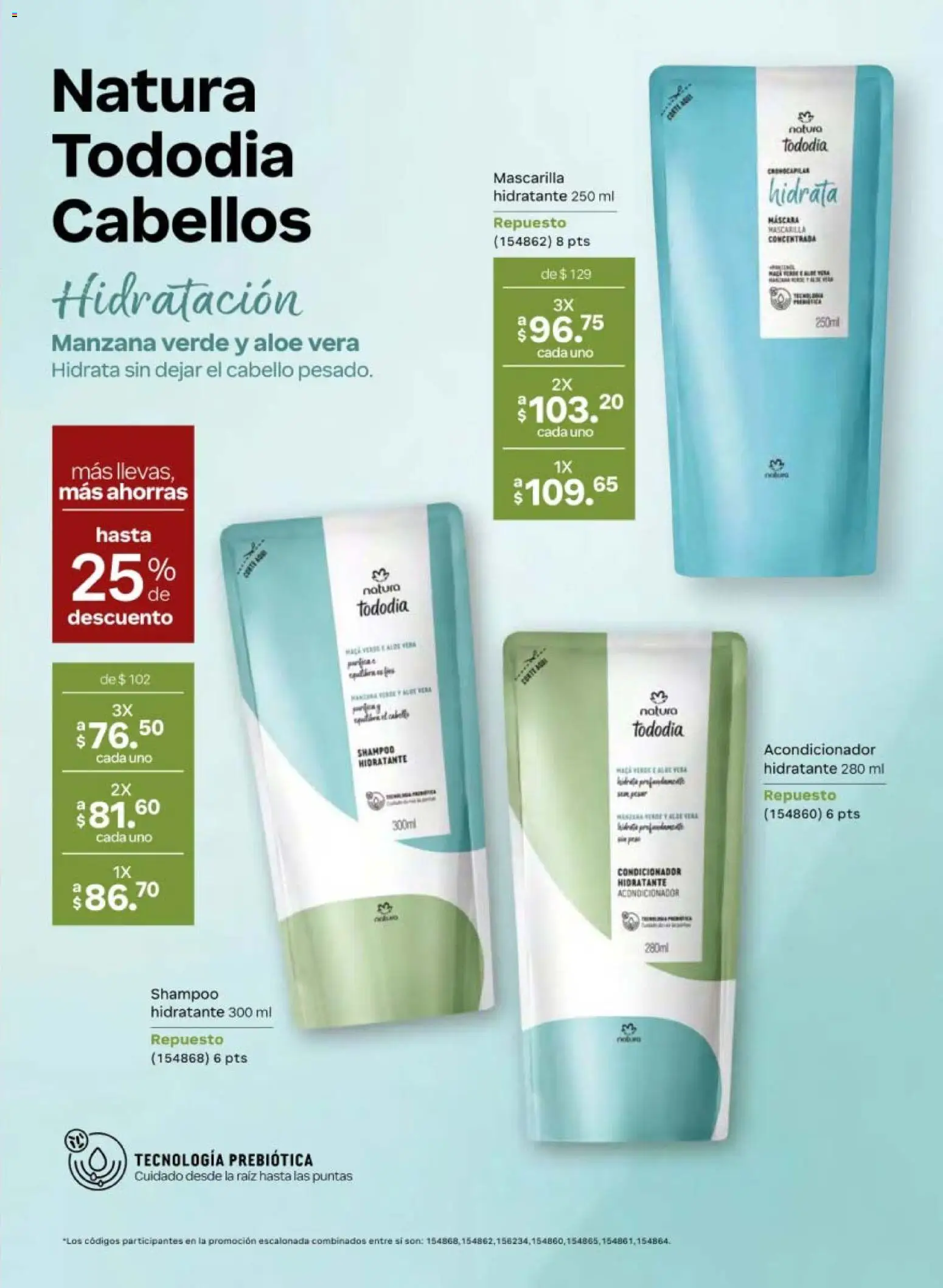 Nuevas ofertas de Natura válidas en toda la República Mexicana desde el 08.05.2026. ¡Encuentra las mejores ofertas en Natura campaña 8 2026! | Página: 123 | Productos: Máscara, Manzana, Mascarilla, Acondicionador