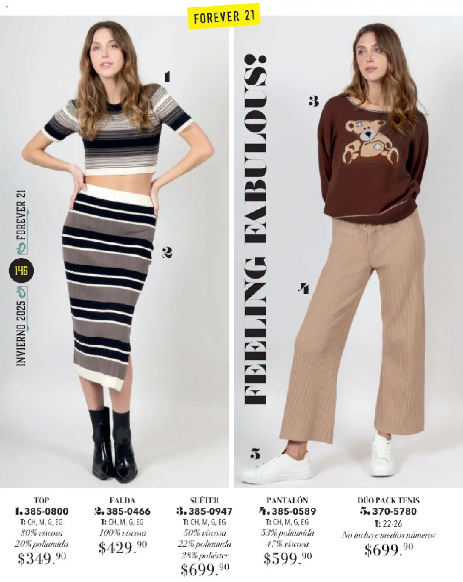 Nuevas ofertas de Andrea válidas en toda la República Mexicana desde el 26.11.2025. ¡Encuentra las mejores ofertas en Andrea catálogo Invierno! | Página: 146 | Productos: Suéter, Tenis, Falda