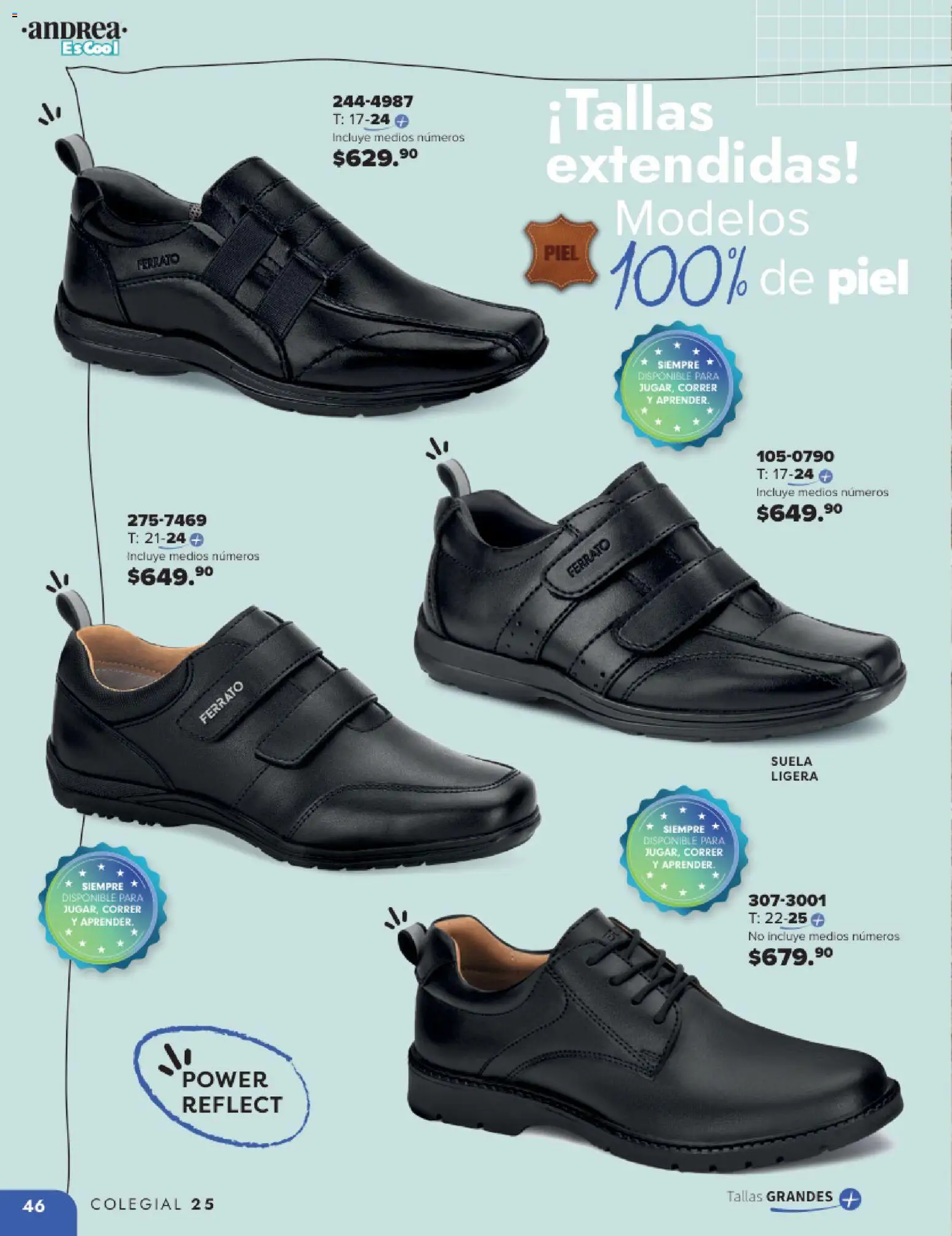 Nuevas ofertas de Andrea válidas en toda la República Mexicana desde el 25.05.2025. ¡Encuentra las mejores ofertas en Andrea catálogo Colegial ! | Página: 46