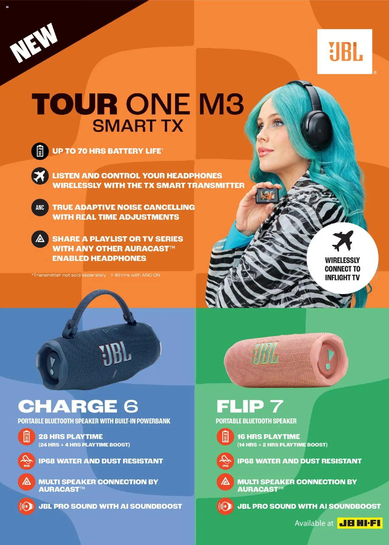 JB Hi-Fi catalogue - valid from 01.08.2025 | Page: 43 | Products: Battery, Headphones, Speaker, Portable