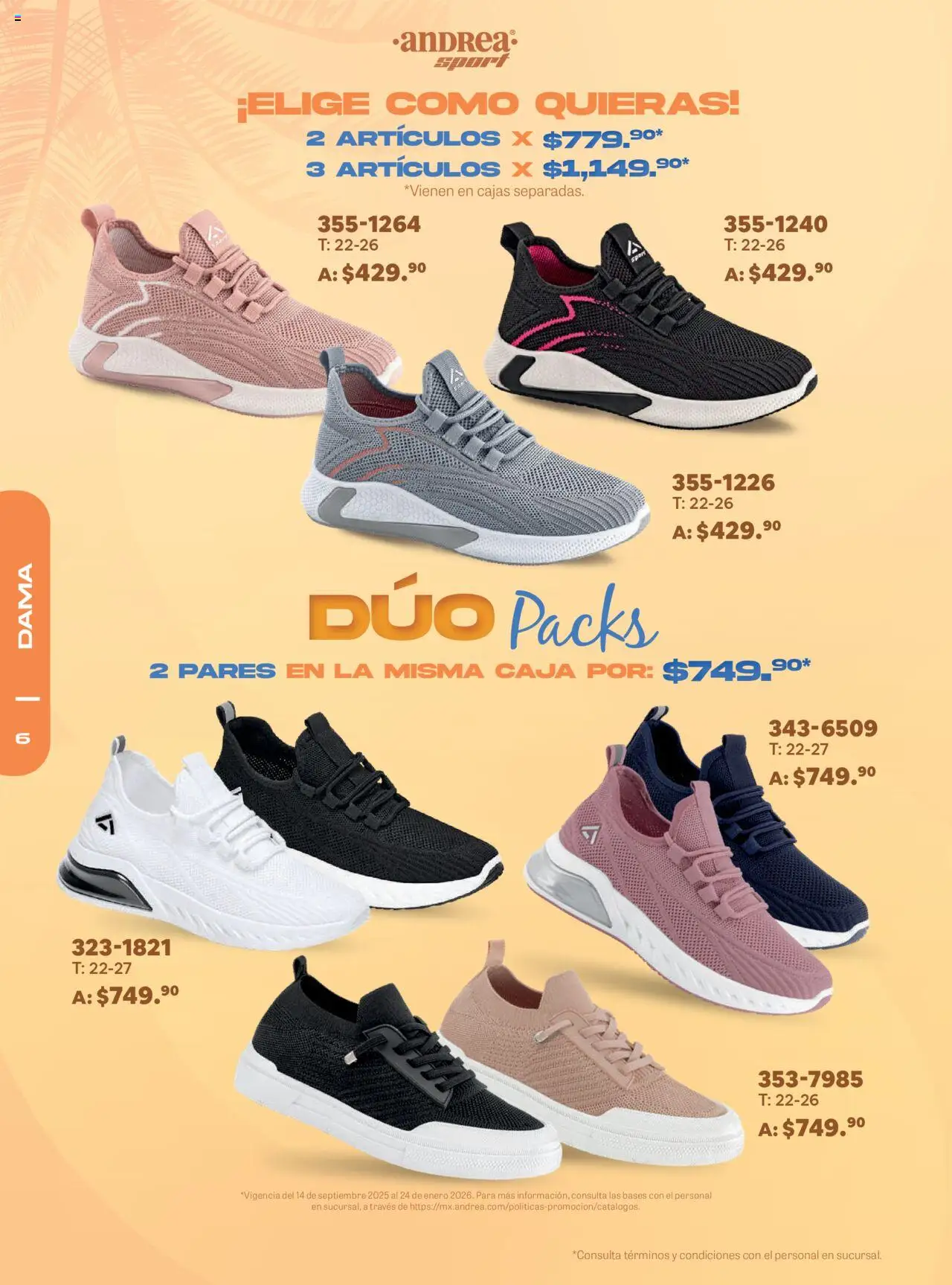 Nuevas ofertas de Andrea válidas en toda la República Mexicana desde el 14.09.2025. ¡Encuentra las mejores ofertas en Andrea - Catálogo Fall Fashion Packs! | Página: 6 | Productos: Caja