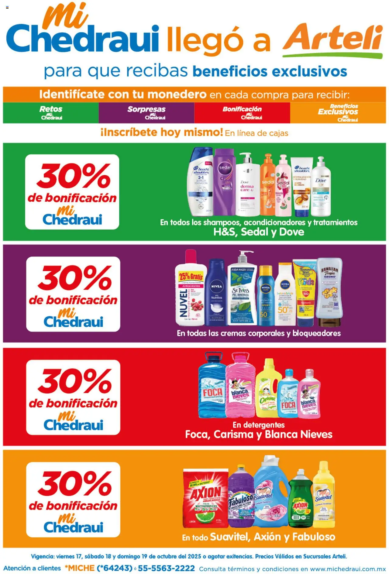 Nuevas ofertas de Arteli válidas en toda la República Mexicana desde el 17.10.2025. ¡Encuentra las mejores ofertas en Arteli folleto MiChedraui! | Página: 2 | Productos: Monedero, Aceite