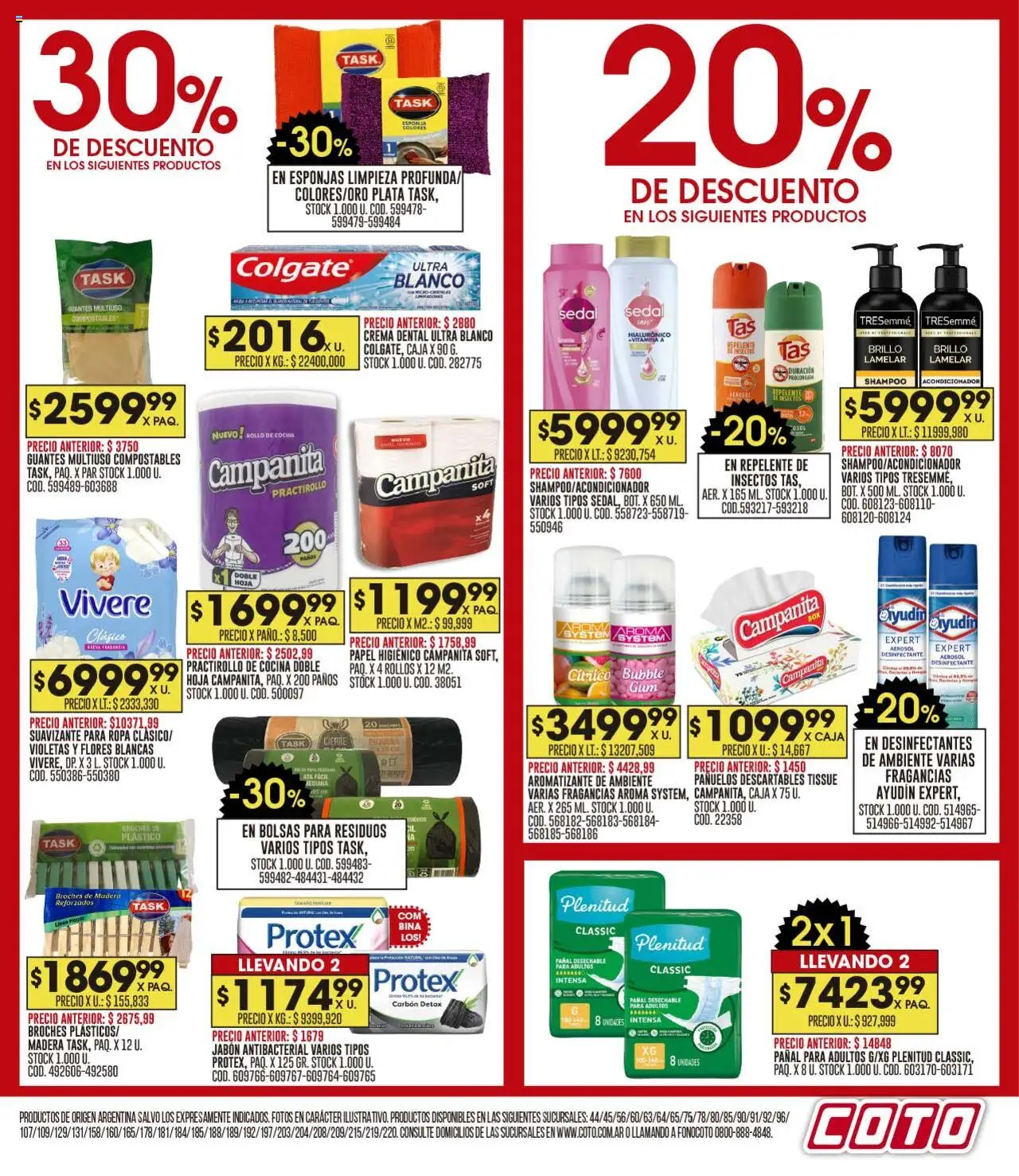 Coto ofertas │ válido desde el 25.08.2025 | Página: 17 | Productos: Cocina, Acondicionador, Jabón, Ropa