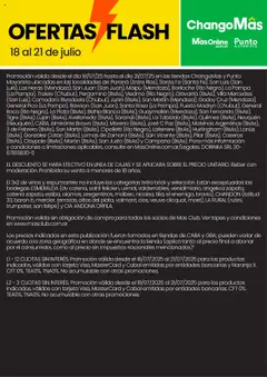 Changomas ofertas flash │ válido desde el 18.07.2025 | Página: 9 | Productos: Pico, Sobre, Campana, General