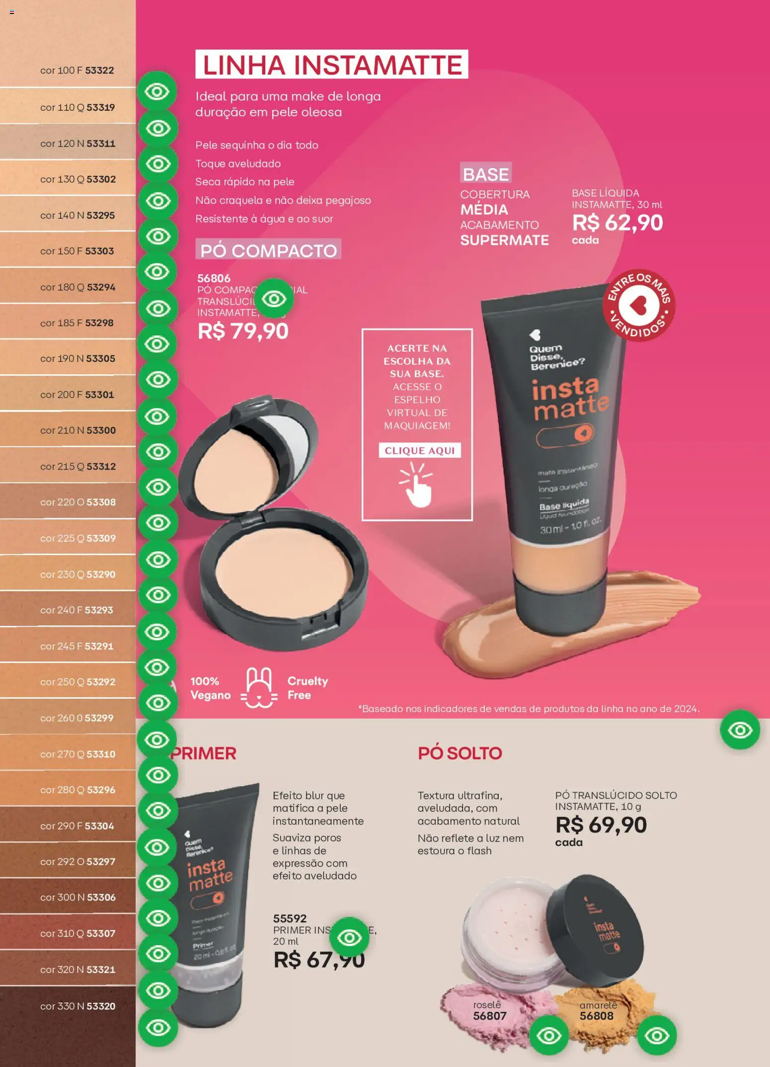 O Boticário Folheto - válido de 26.12.2025 | Página: 146 | Produtos: Maquiagem, Pó, Espelho, Primer