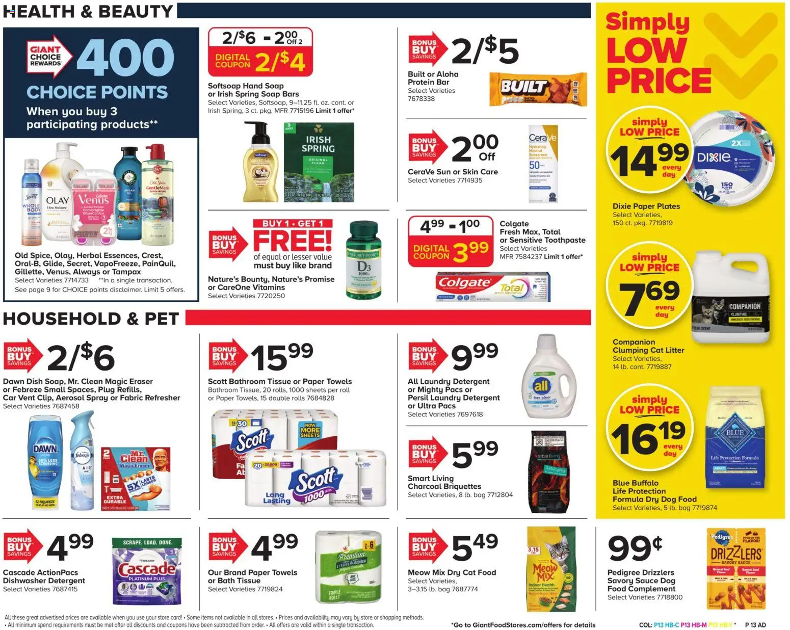 Giant Weekly Ad - valid from 24.04.2026 | Page: 15 | Products: Eraser, Dog Food, Cat Litter, Detergent