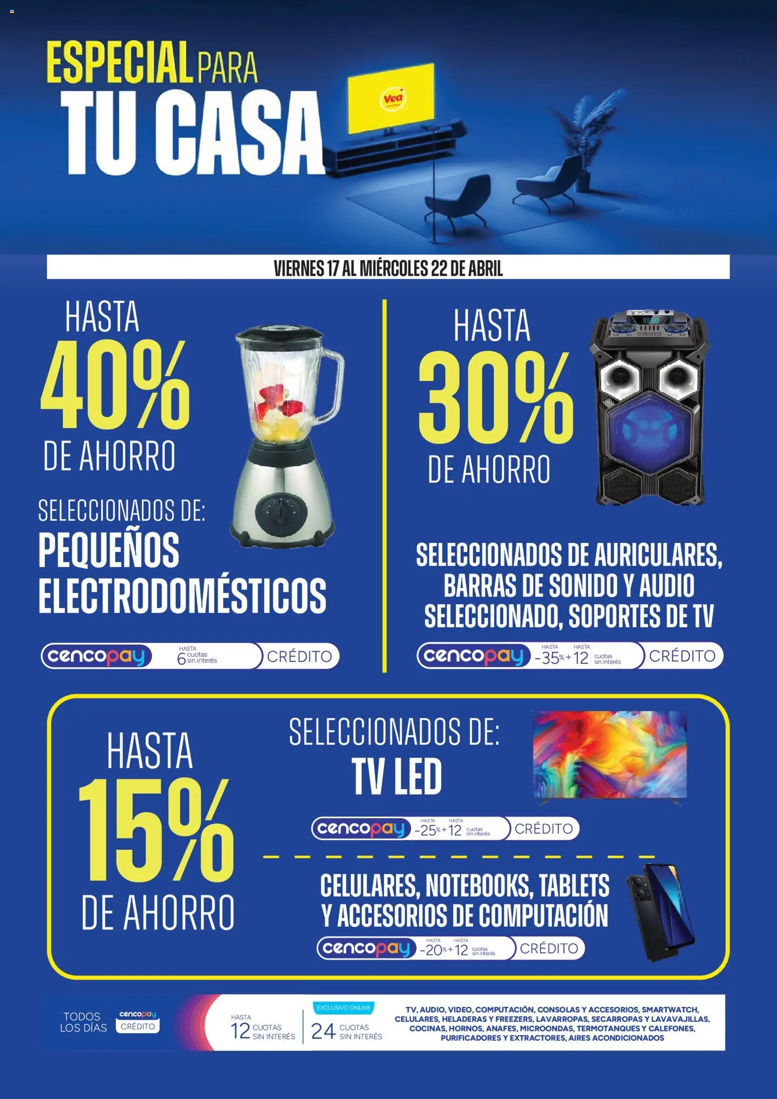 Vea - Ofertas especial para tu casa │ válido desde el 17.04.2026 | Página: 2 | Productos: Audio