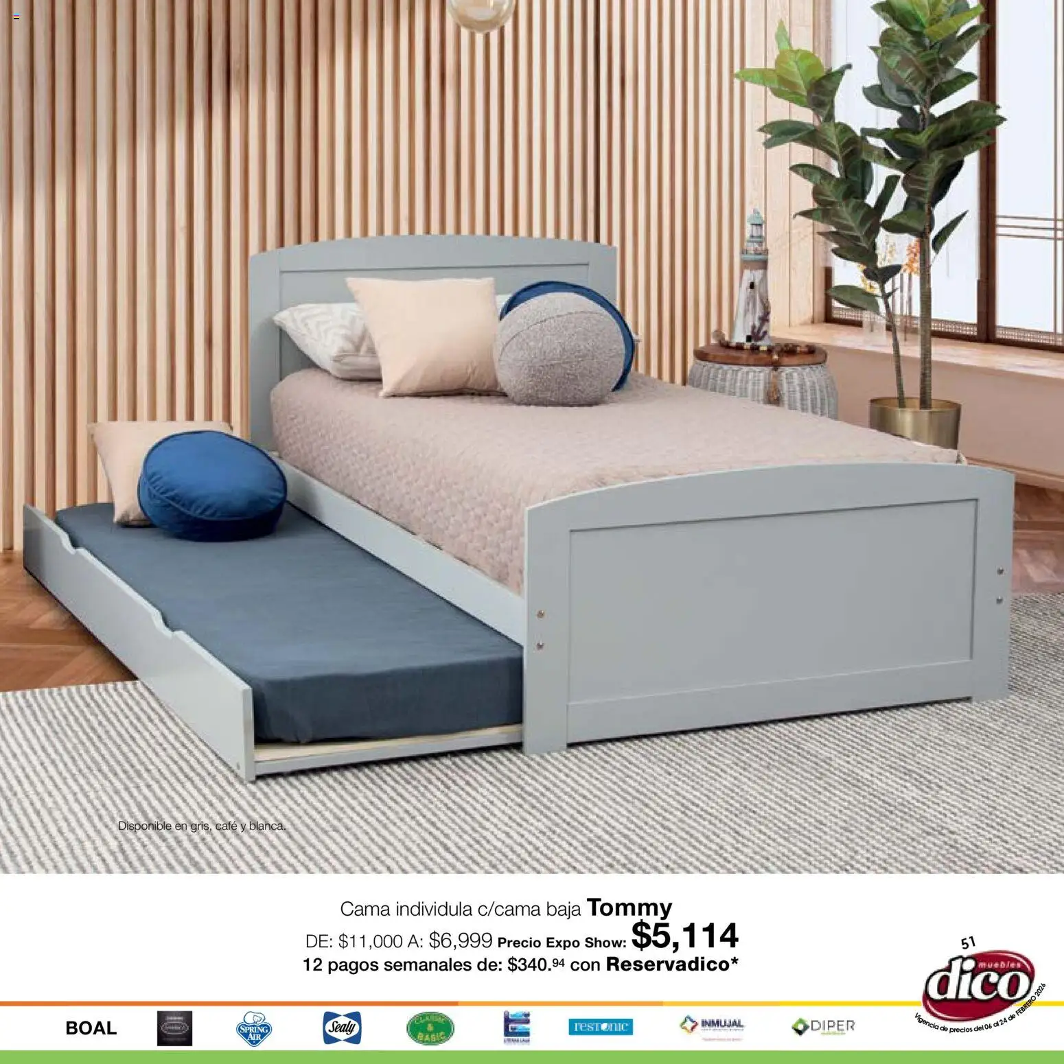 Nuevas ofertas de Muebles Dico válidas en toda la República Mexicana desde el 06.02.2026. ¡Encuentra las mejores ofertas en Muebles Dico catálogo Expo Show! | Página: 51