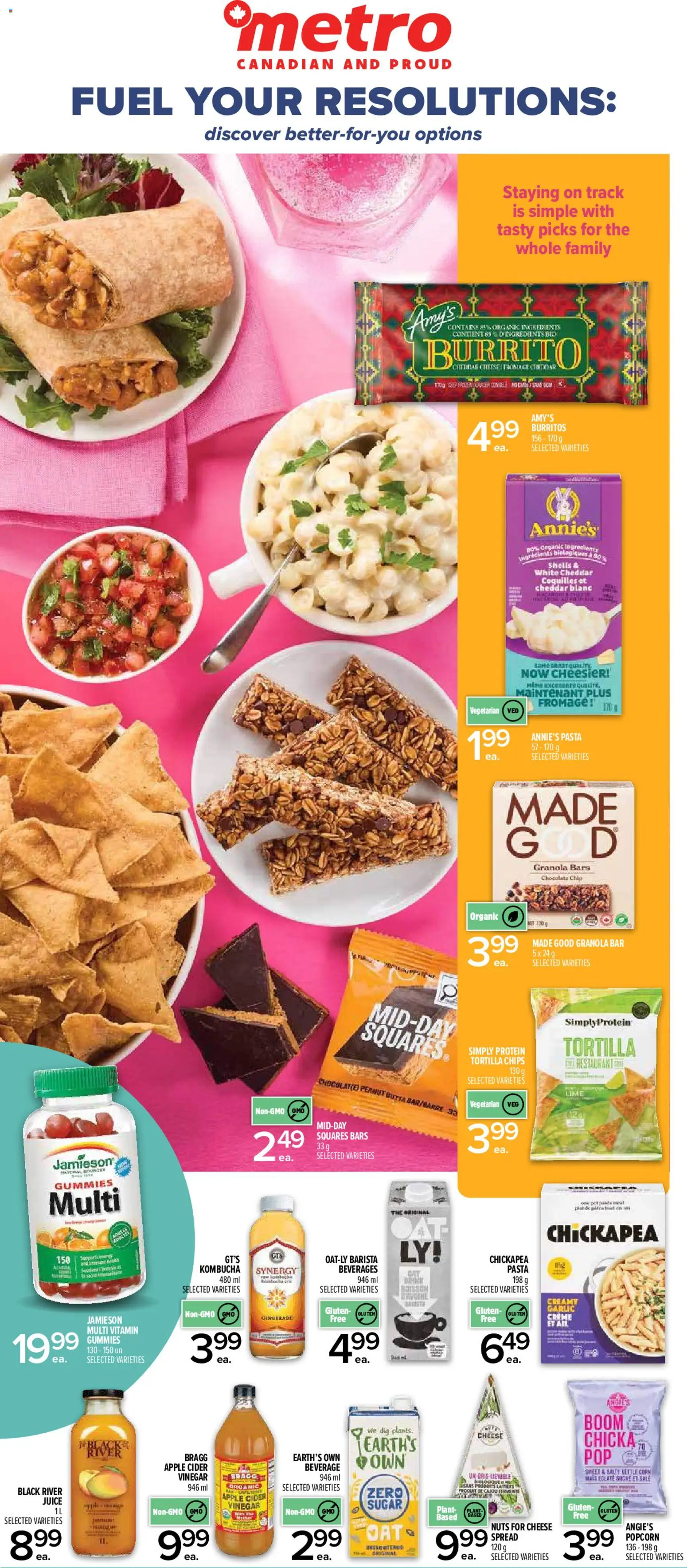 Metro flyer valid from 08.01.2026 | Page: 1 | Products: Chips, Nuts, Cheese, Juice