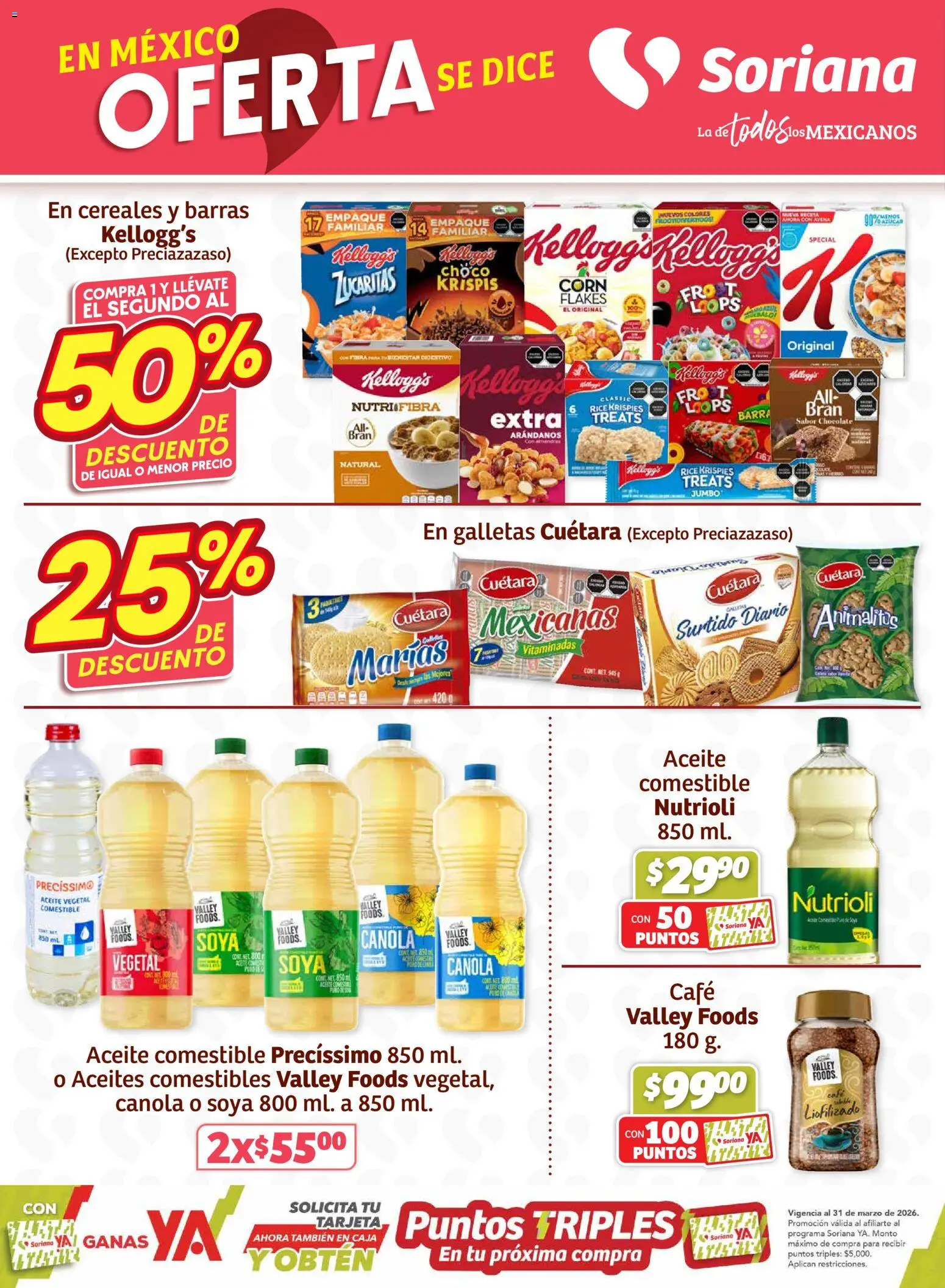 Nuevas ofertas de Soriana válidas en toda la República Mexicana desde el 19.02.2026. ¡Encuentra las mejores ofertas en Soriana - Fin de Semana Súper: Chih, Delicias, Dur y Coah (excepto Saltillo)! | Página: 3 | Productos: Azúcar, Café, Chocolate, Cereales