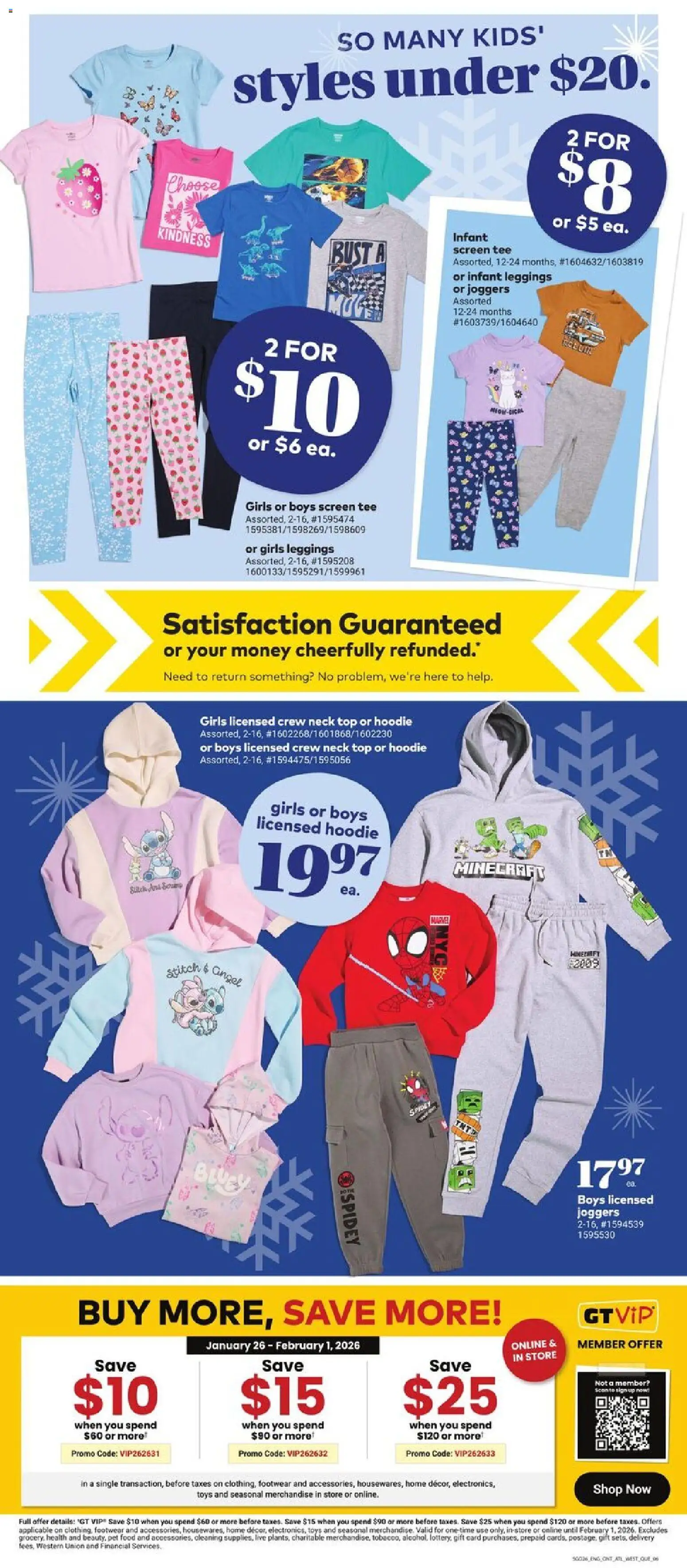 Giant Tiger flyer valid from 28.01.2026 | Page: 8 | Products: T-shirt, Hoodie, Leggings