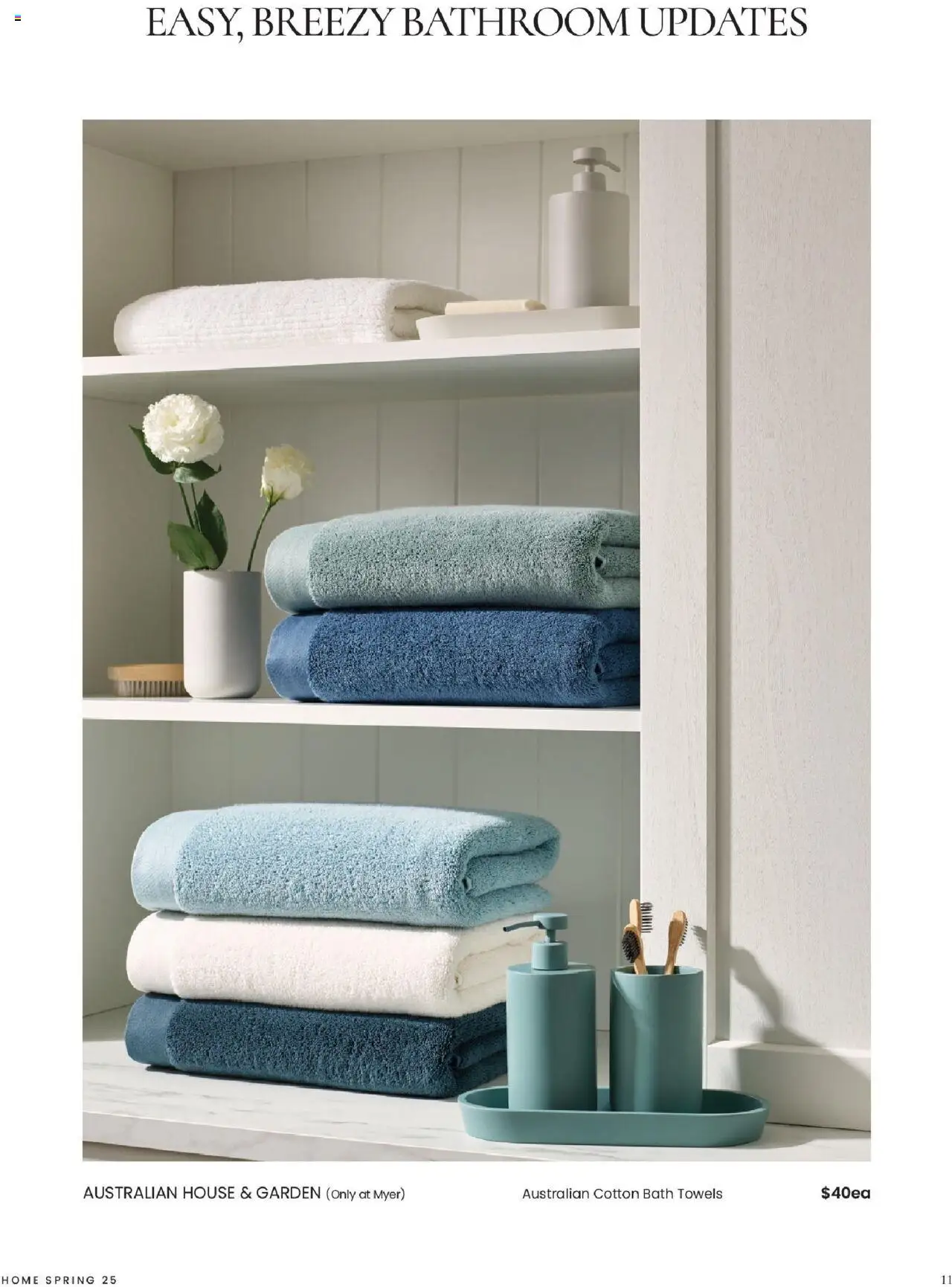 Myer catalogue - valid from 04.08.2025 | Page: 11 | Products: Bath, Towels, Bathroom
