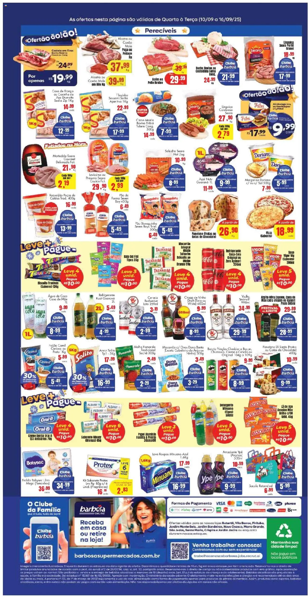 Barbosa Supermercados Folheto - válido de 10.09.2025 | Página: 2 | Produtos: Salsicha, Macarrão, Sabonete, Vodka