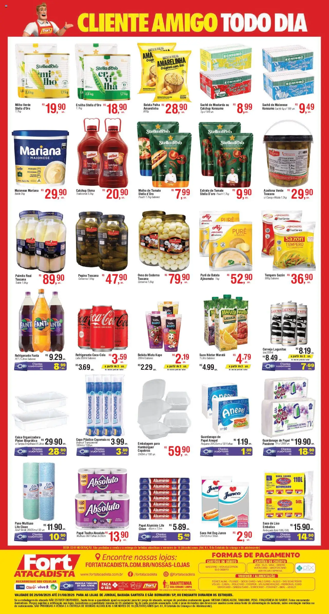 Fort Atacadista Folheto - válido de 25.08.2025 | Página: 2 | Produtos: Celular, Fragrância, Fanta, Sal