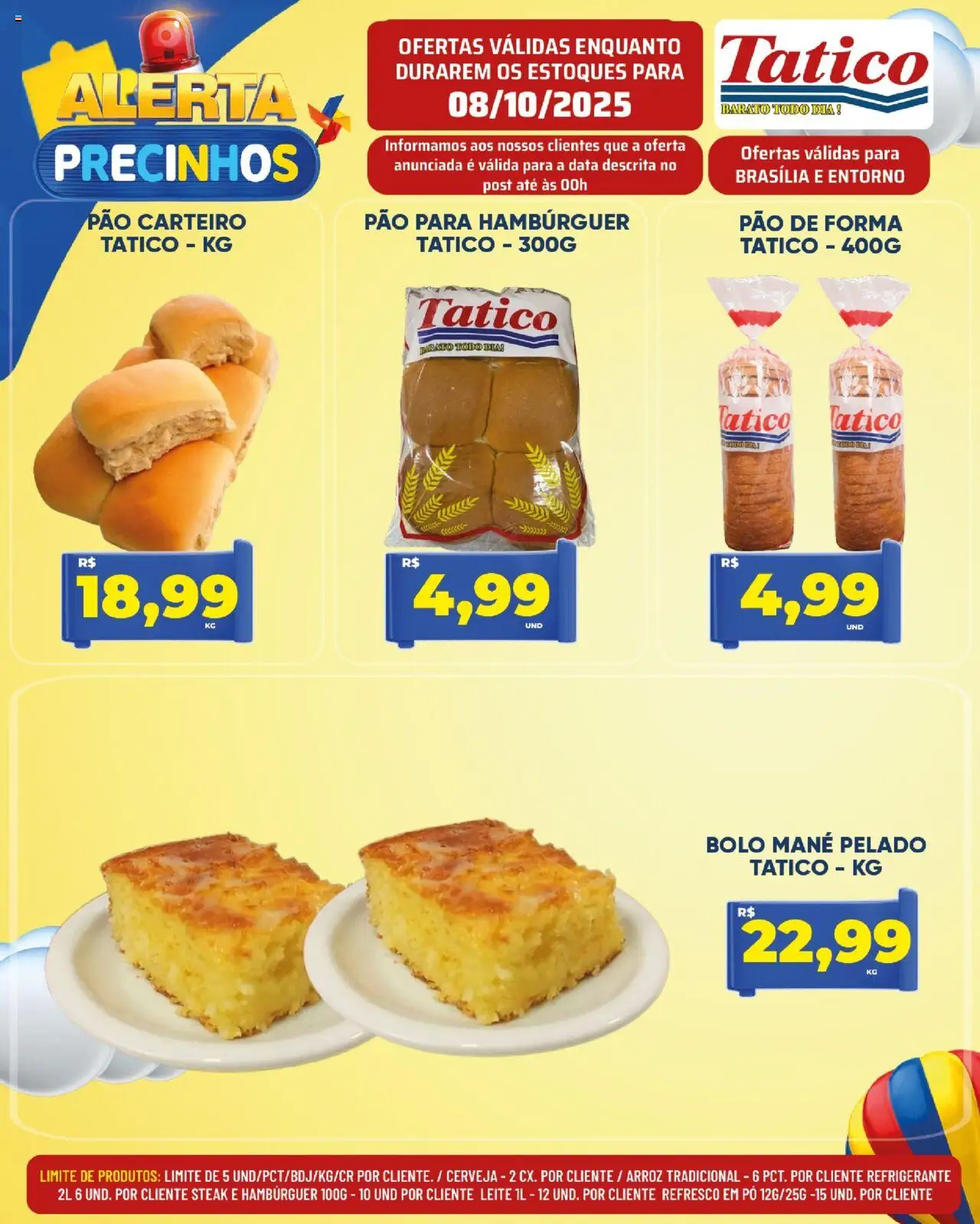 Tatico Folheto - válido de 09.10.2025 | Página: 39 | Produtos: Pó, Refresco, Pão, Pão de forma