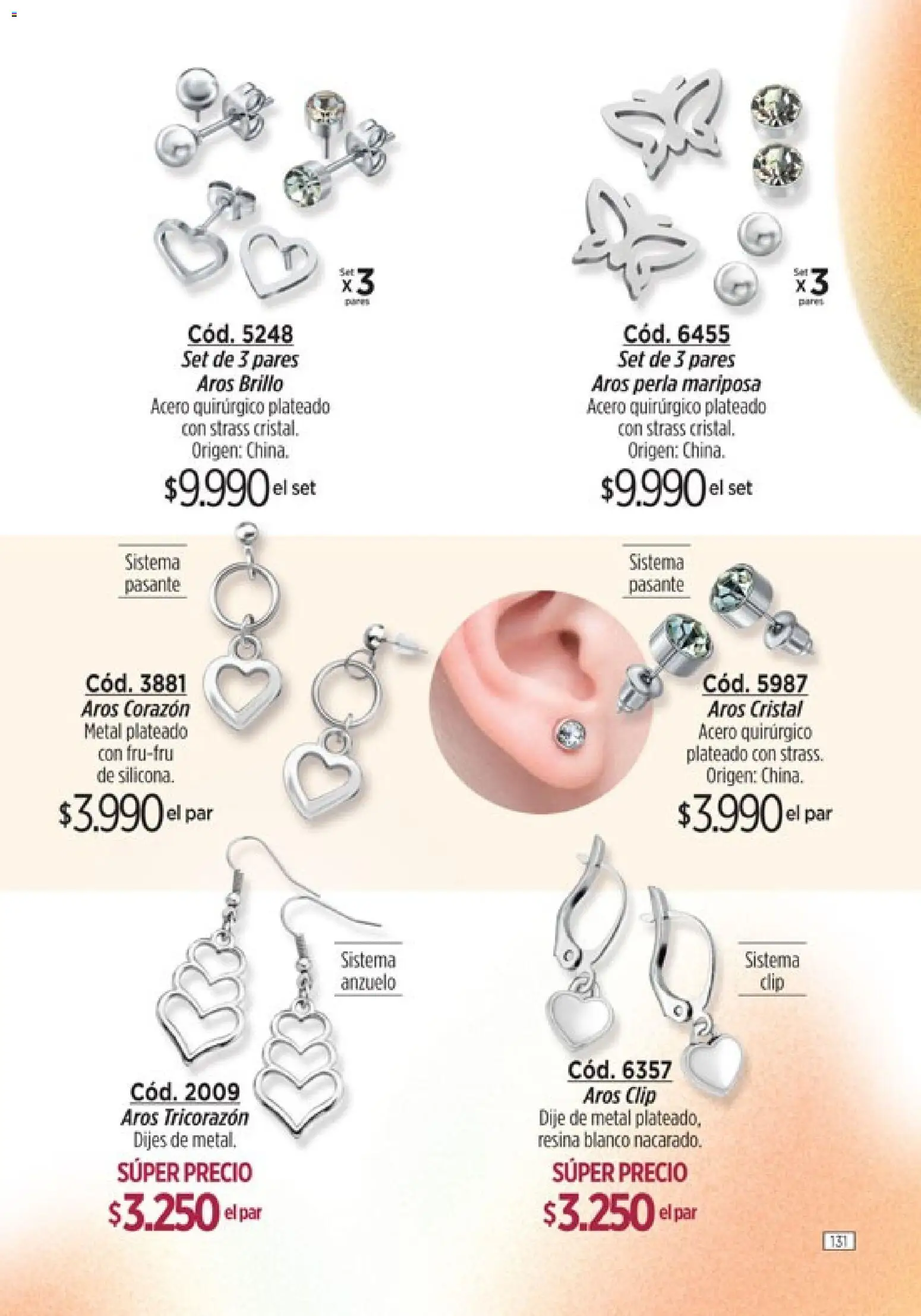 Catálogo Amodil Campaña 5 │ válido desde el 01.03.2026 | Página: 131 | Productos: Aros, Dije, Brillo