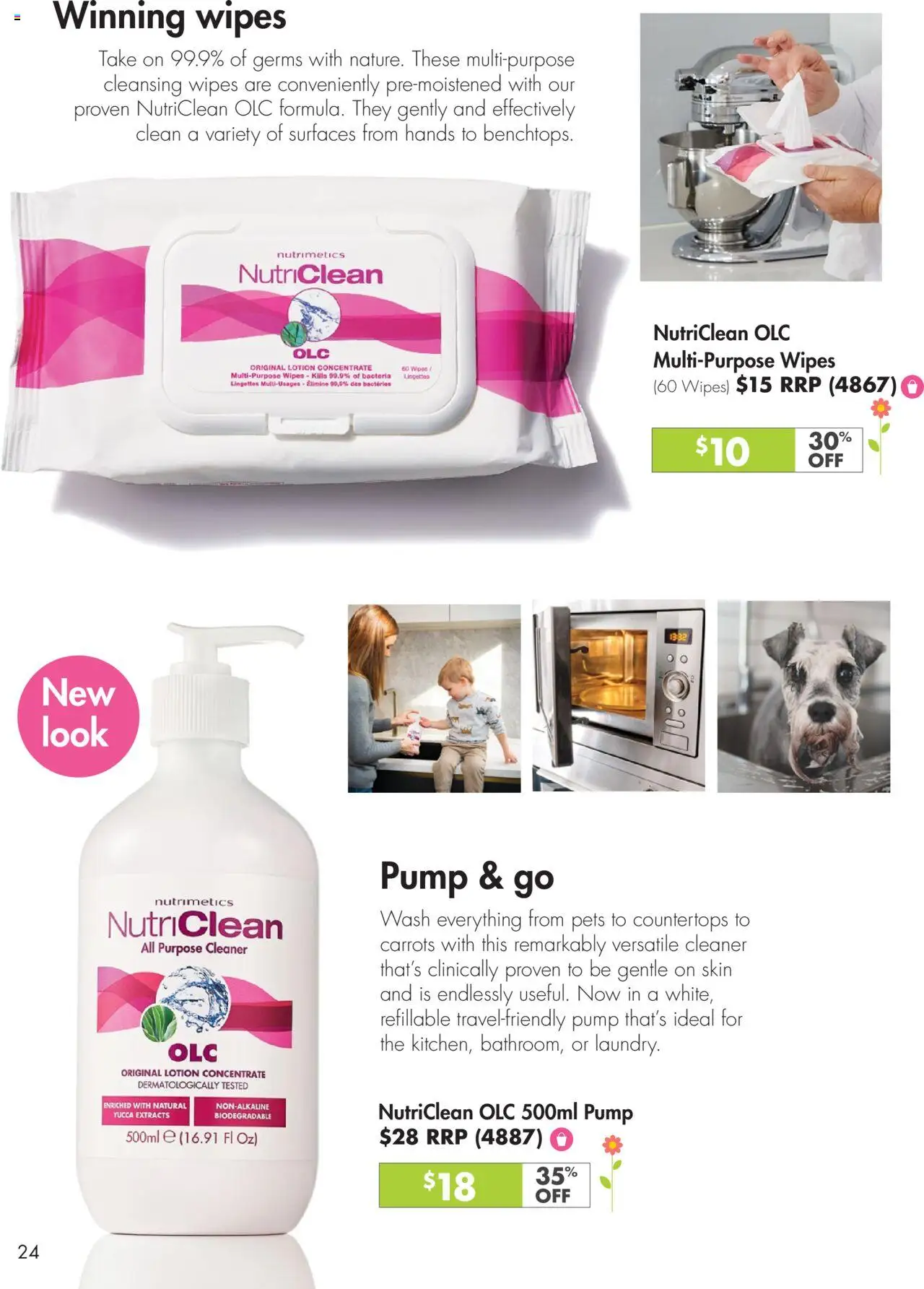 Nutrimetics catalogue - valid from 26.09.2025 | Page: 24 | Products: Cleaner, Lotion, Carrots, Multipurpose