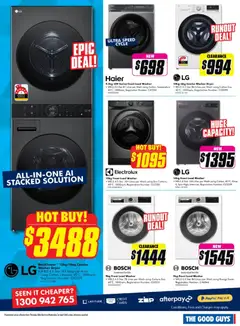 Preview of The Good Guys catalogue  - valid from 25.03.2026 | Page: 10 | Products: Dryer, Washer
