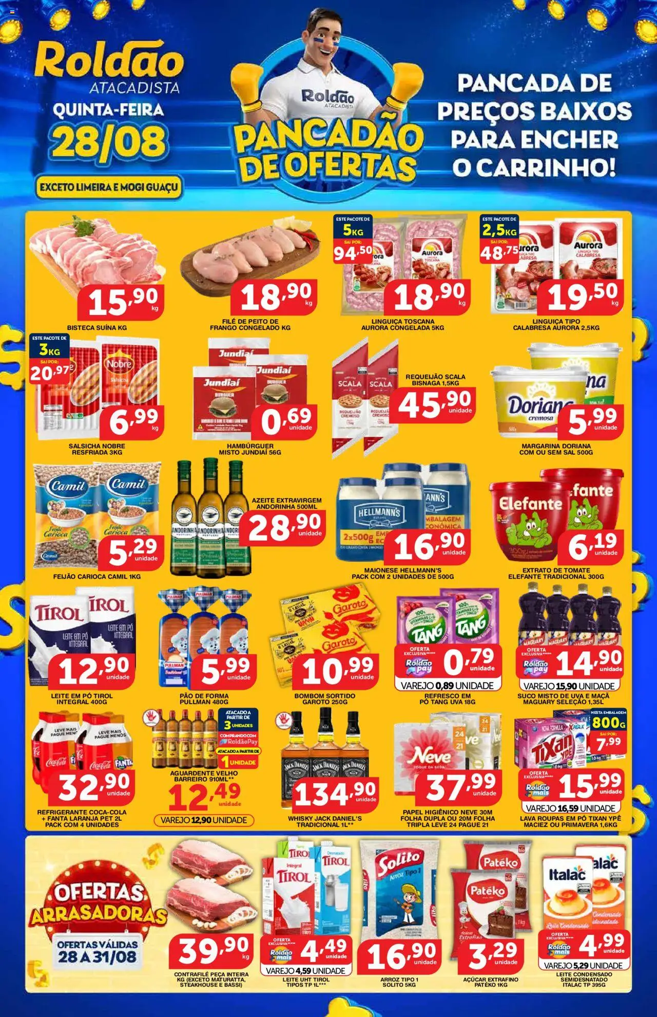 Roldão Folheto - válido de 28.08.2025 | Página: 1 | Produtos: Doriana, Pão, Suco, Requeijão