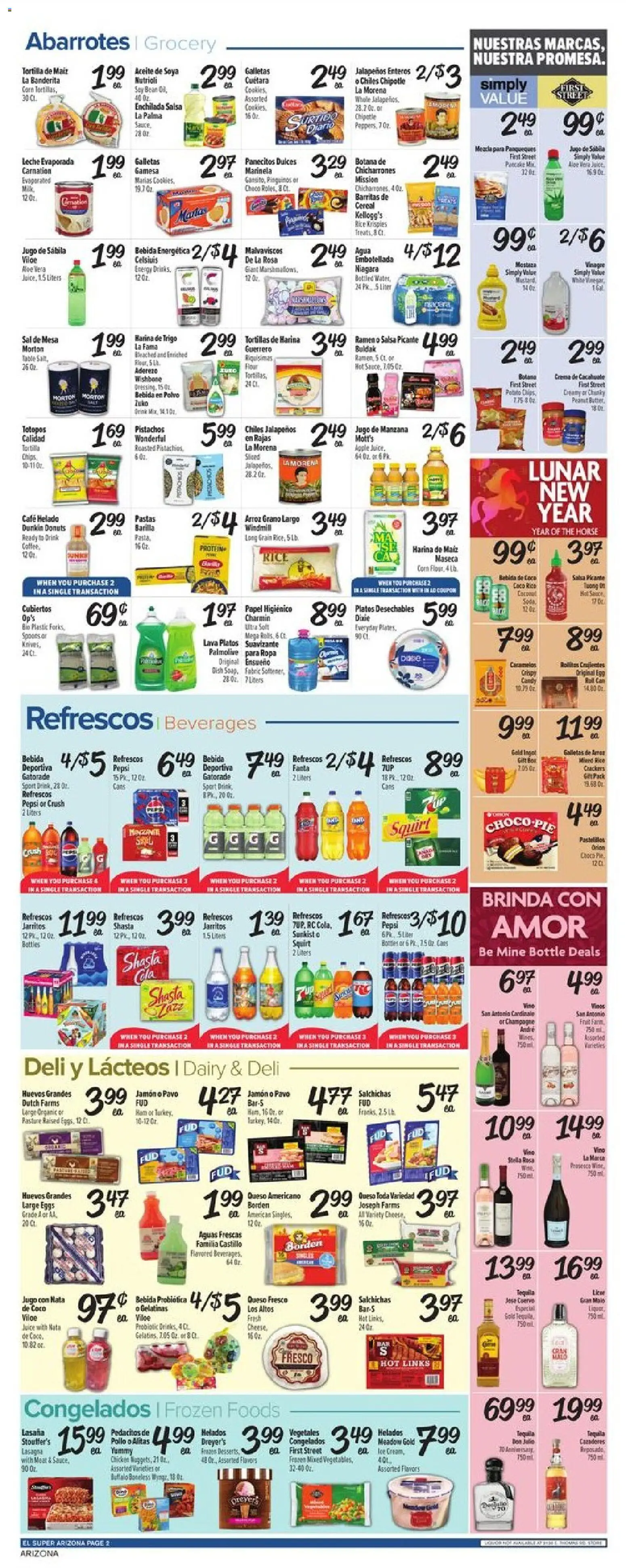 El Super Weekly Ad - AK - valid from 11.02.2026 | Page: 2 | Products: Corn, Rice, Chips, Sauce
