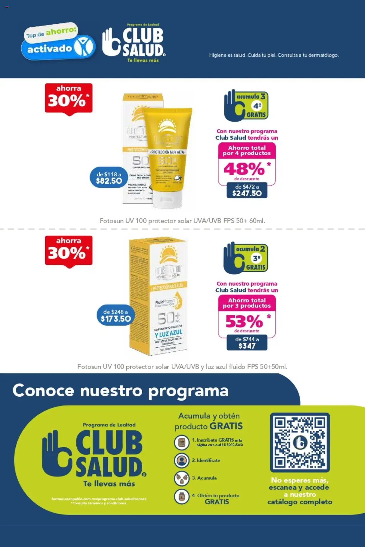 Nuevas ofertas de Farmacia San Pablo válidas en toda la República Mexicana desde el 14.09.2025. ¡Encuentra las mejores ofertas en Farmacia San Pablo - Catálogo! | Página: 15 | Productos: Top, Té, Protector solar