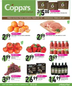 Preview of Coppas Fresh Market weekly flyer / circulaire from shop Coppas Fresh Market valid from 19.02.2026