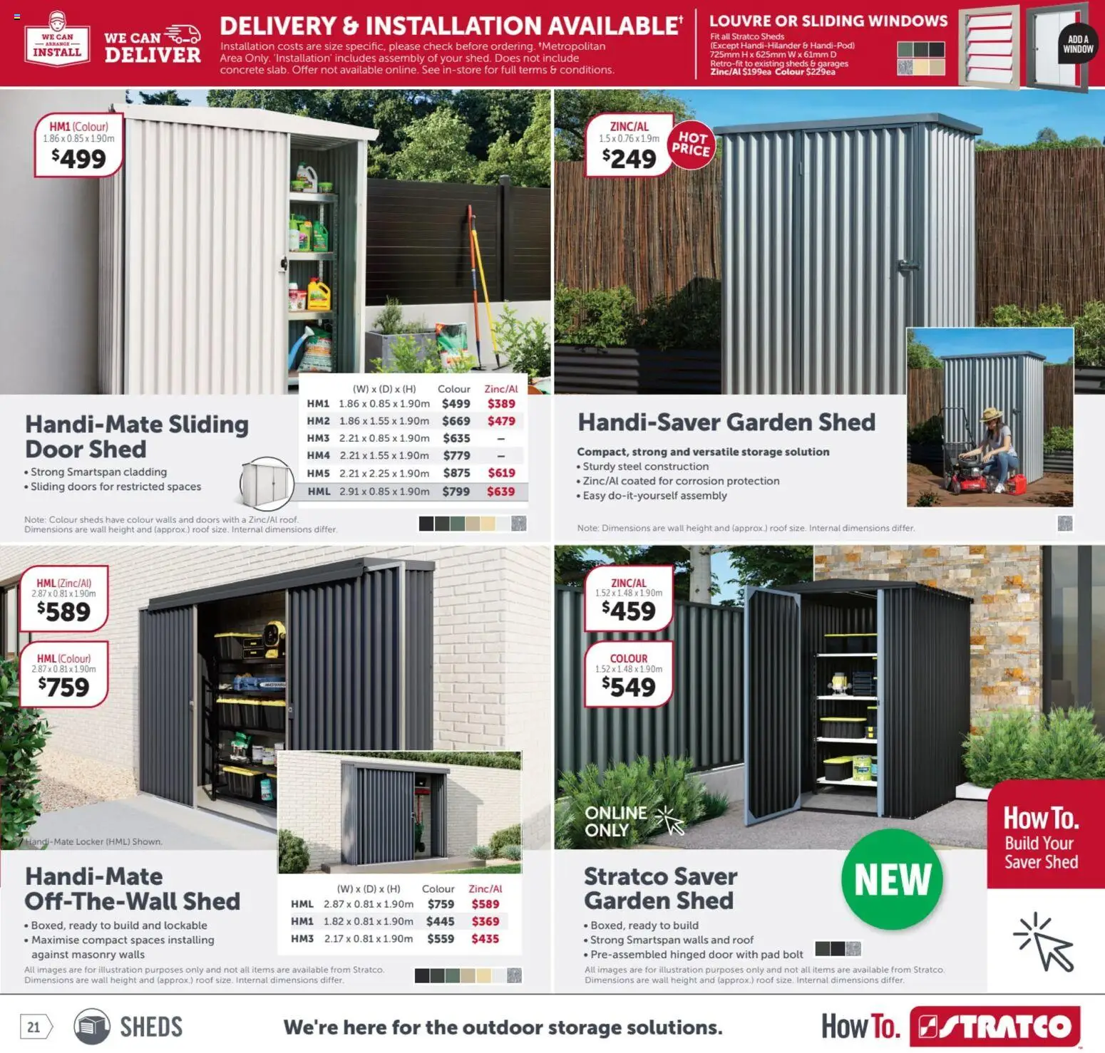 Stratco catalogue - valid from 23.01.2026 | Page: 21 | Products: Door, Window, Shed