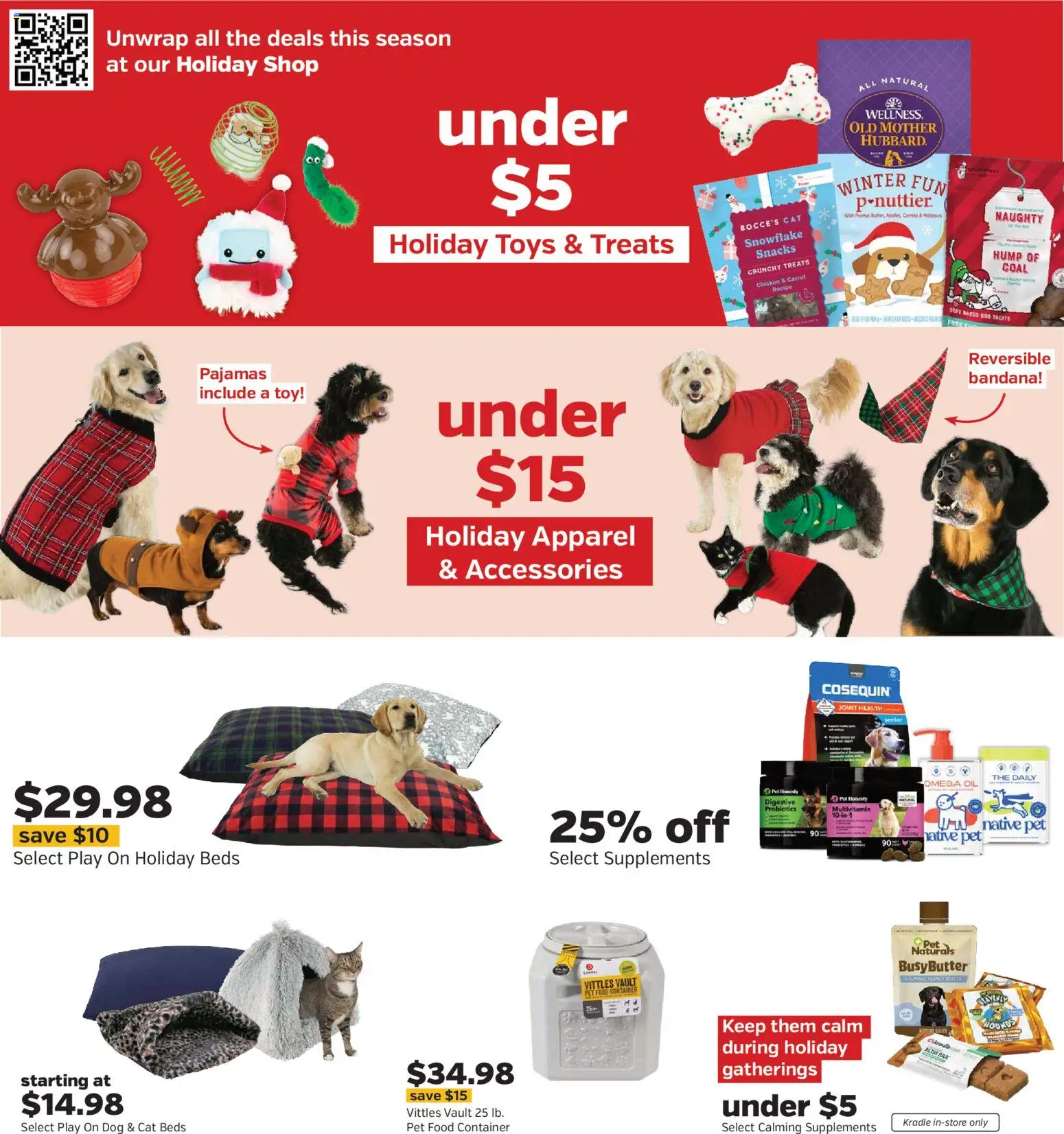 Pet Supplies Plus Weekly Ad - valid from 10.11.2025 | Page: 3 | Products: Multivitamin, Oil, Carrot, Pajamas