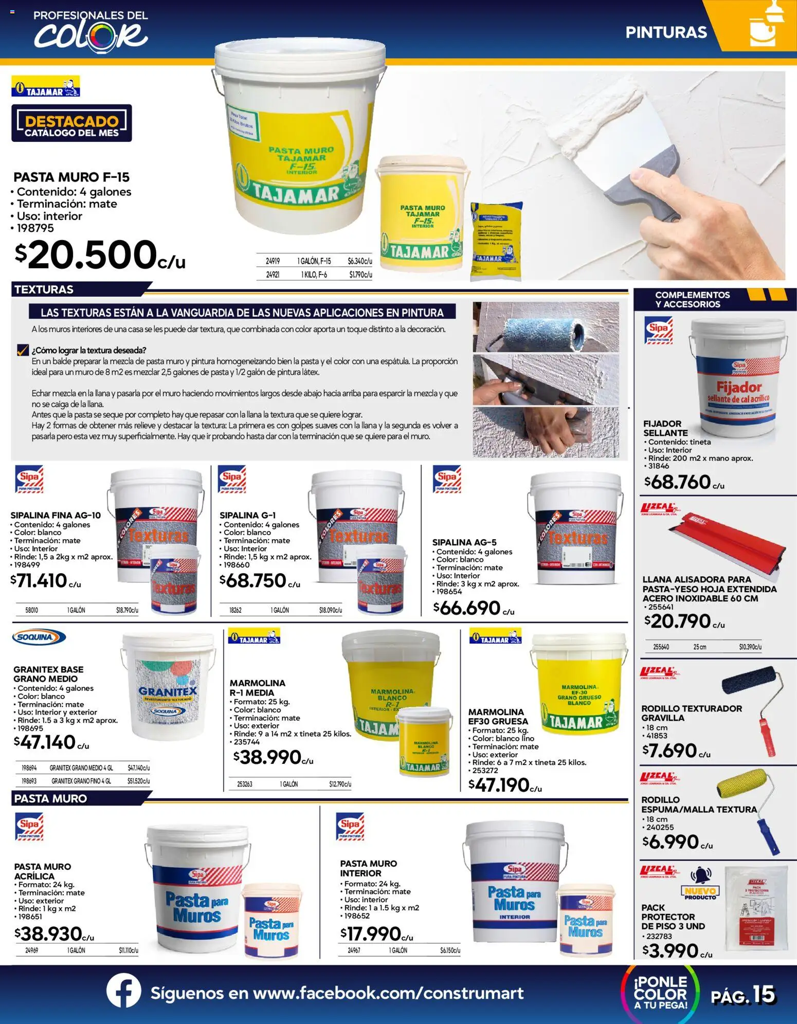 Construmart Ofertas │ válido desde el 01.03.2026 | Página: 15 | Productos: Mate, Pintura, Base, Pasta