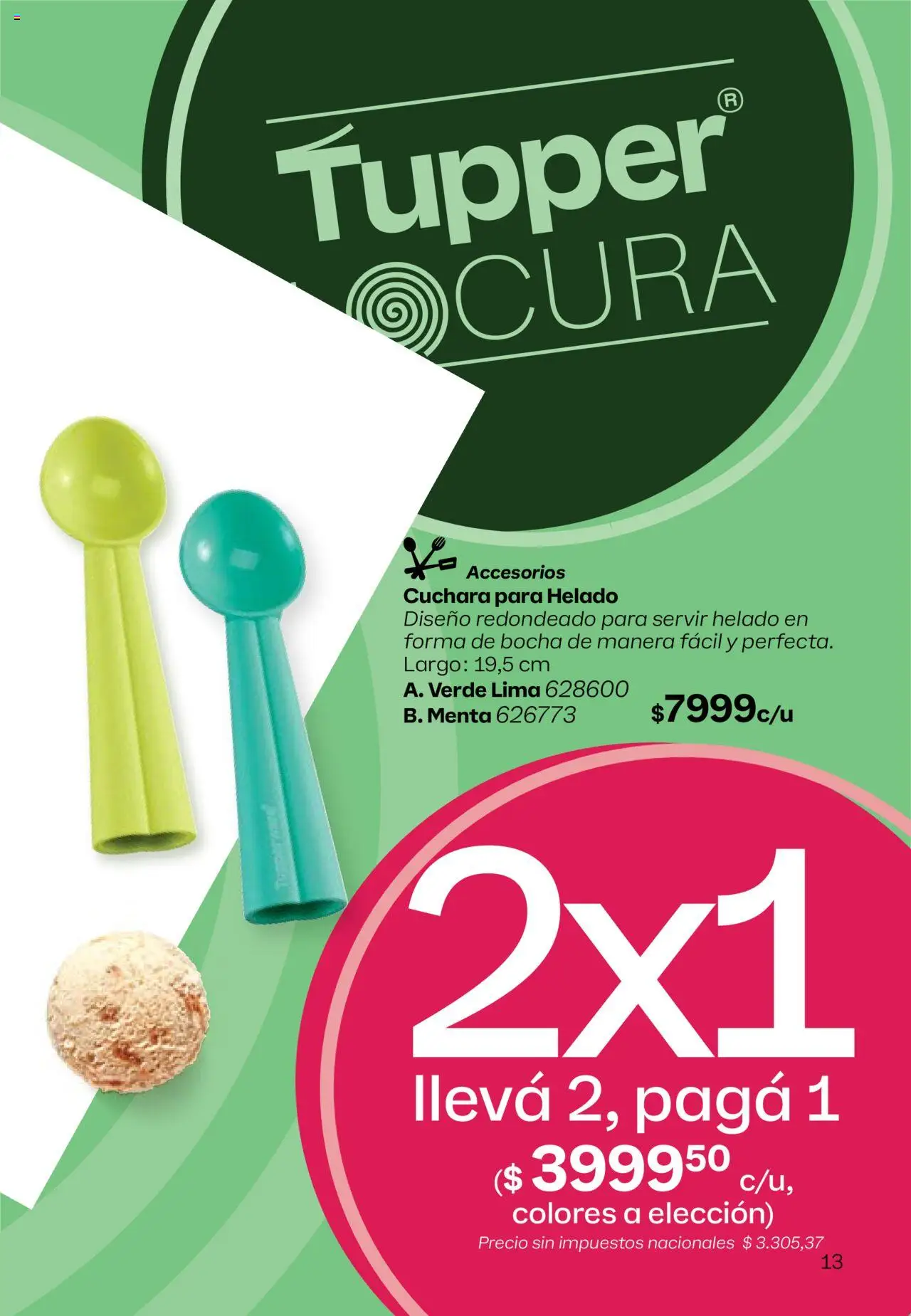 Tupperware - Campaña 17/2025 │ válido desde el 13.10.2025 | Página: 14 | Productos: Helado, Cuchara, Lima