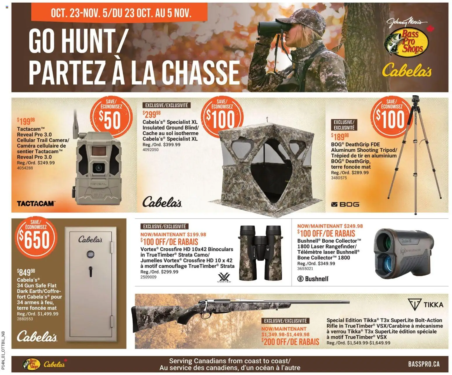 Cabelas flyer valid from 23.10.2025 | Page: 1 | Products: Camera