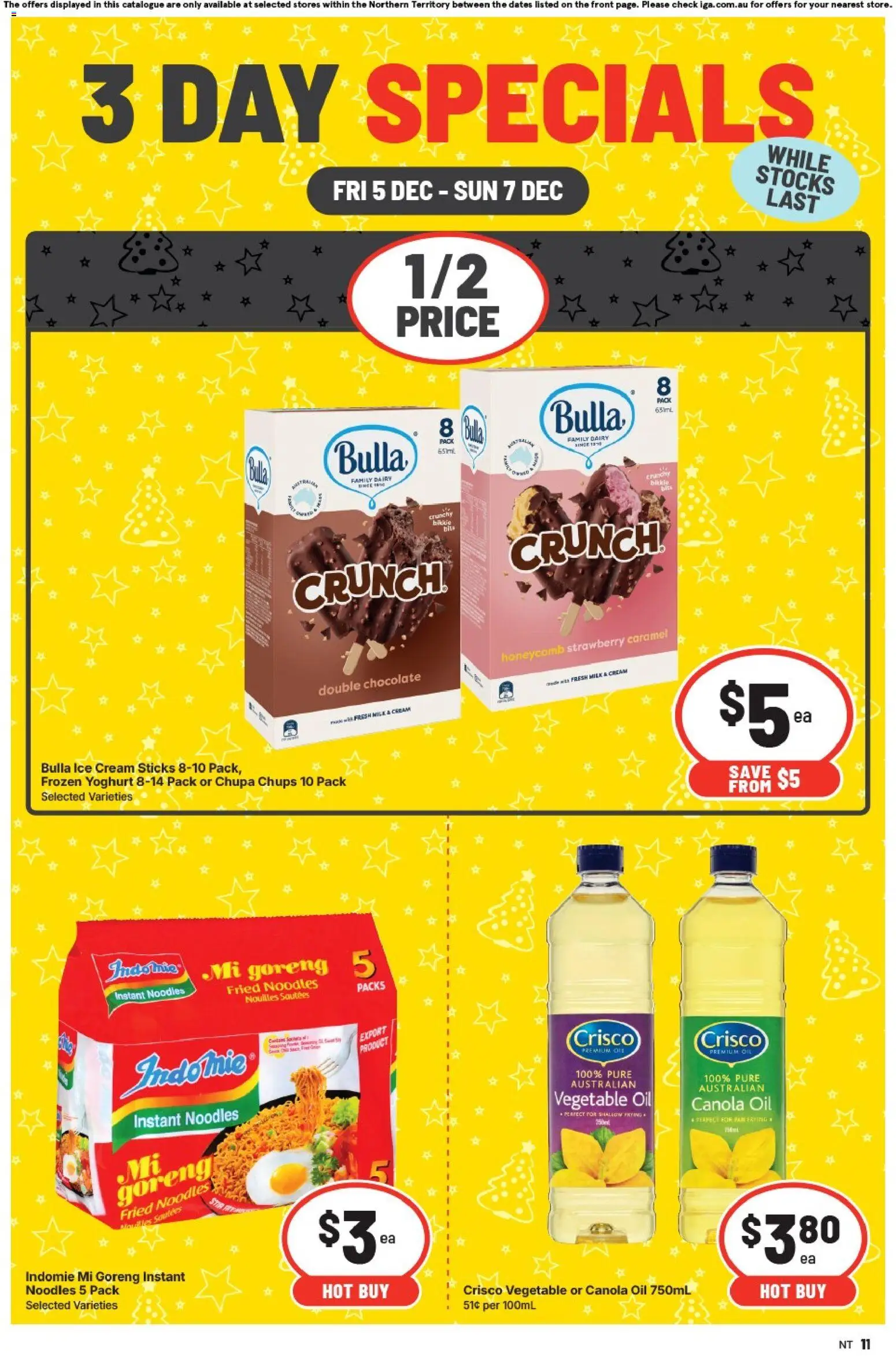 IGA catalogue - valid from 05.12.2025 | Page: 3 | Products: Dairy, Yoghurt, Chocolate, Cream