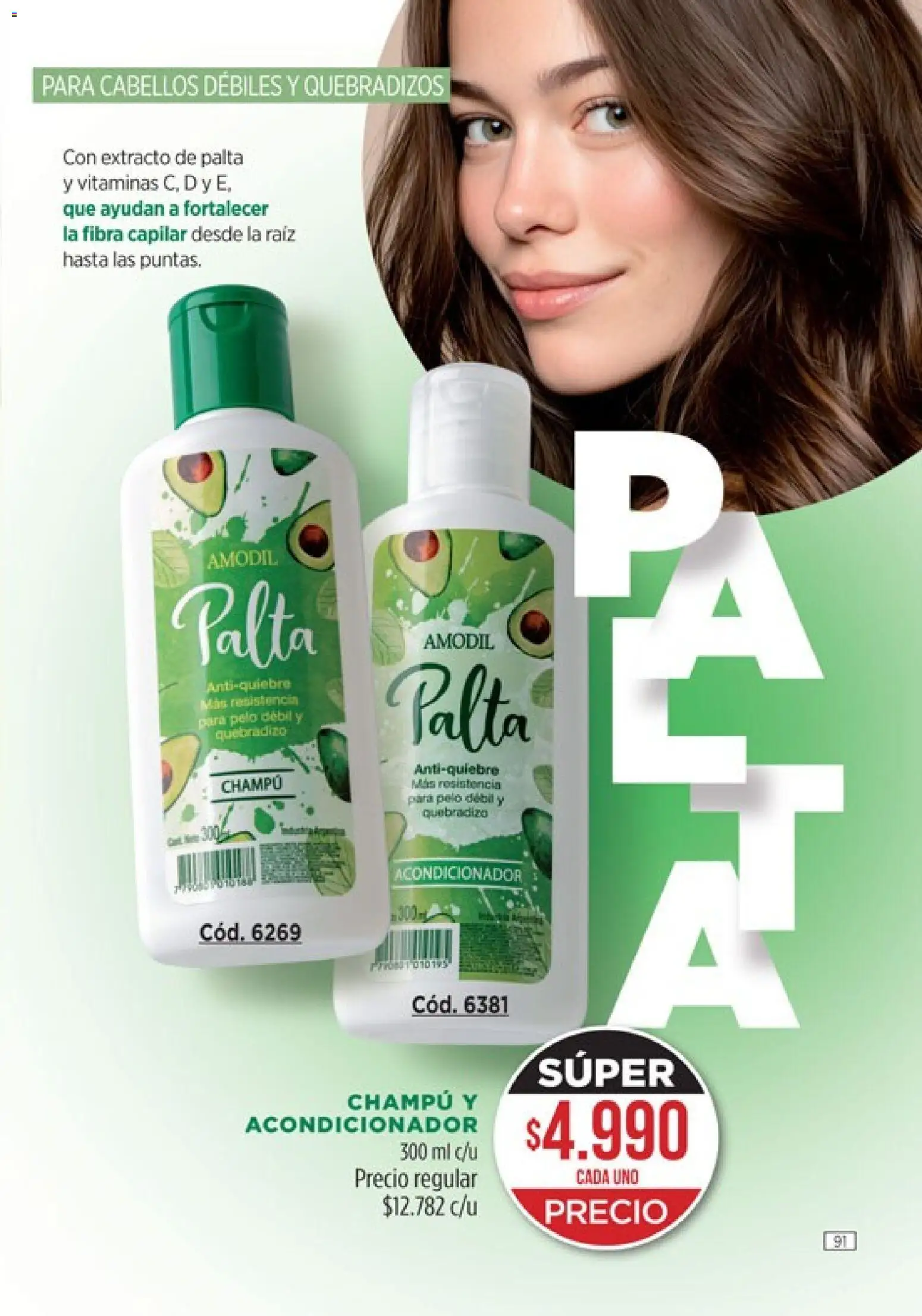 Amodil - Campaña 8 │ válido desde el 08.04.2026 | Página: 91 | Productos: Vitaminas, Champú, Acondicionador, Palta