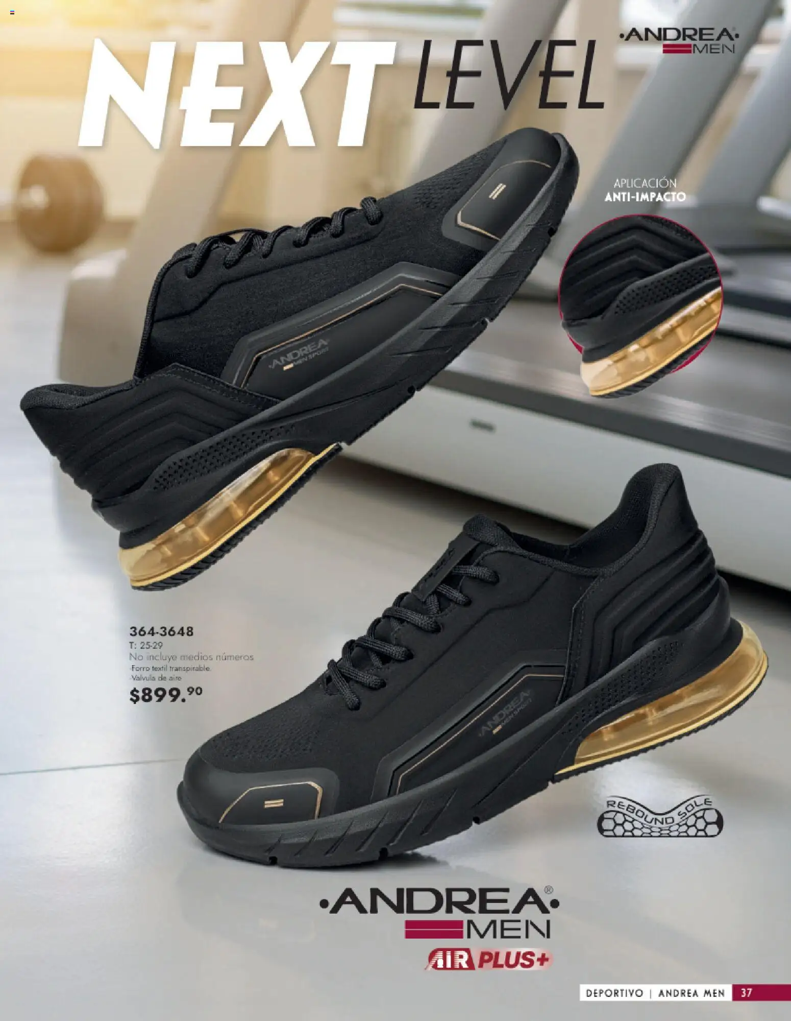 Nuevas ofertas de Andrea válidas en toda la República Mexicana desde el 25.01.2026. ¡Encuentra las mejores ofertas en Andrea catálogo Calzado Caballero! | Página: 37 | Productos: Válvula