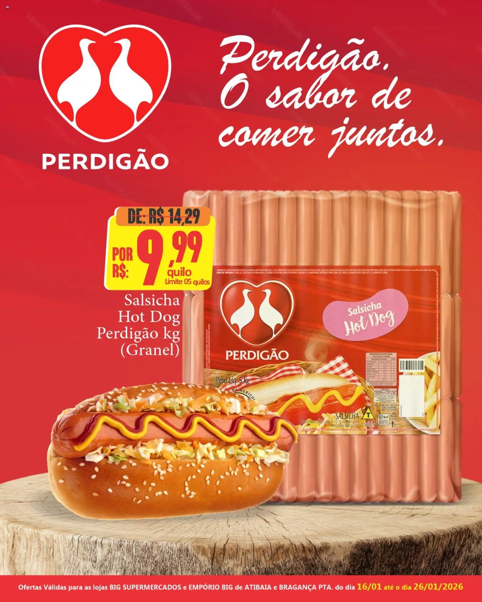 Big Supermercados Folheto - válido de 16.01.2026 | Página: 1 | Produtos: Salsicha