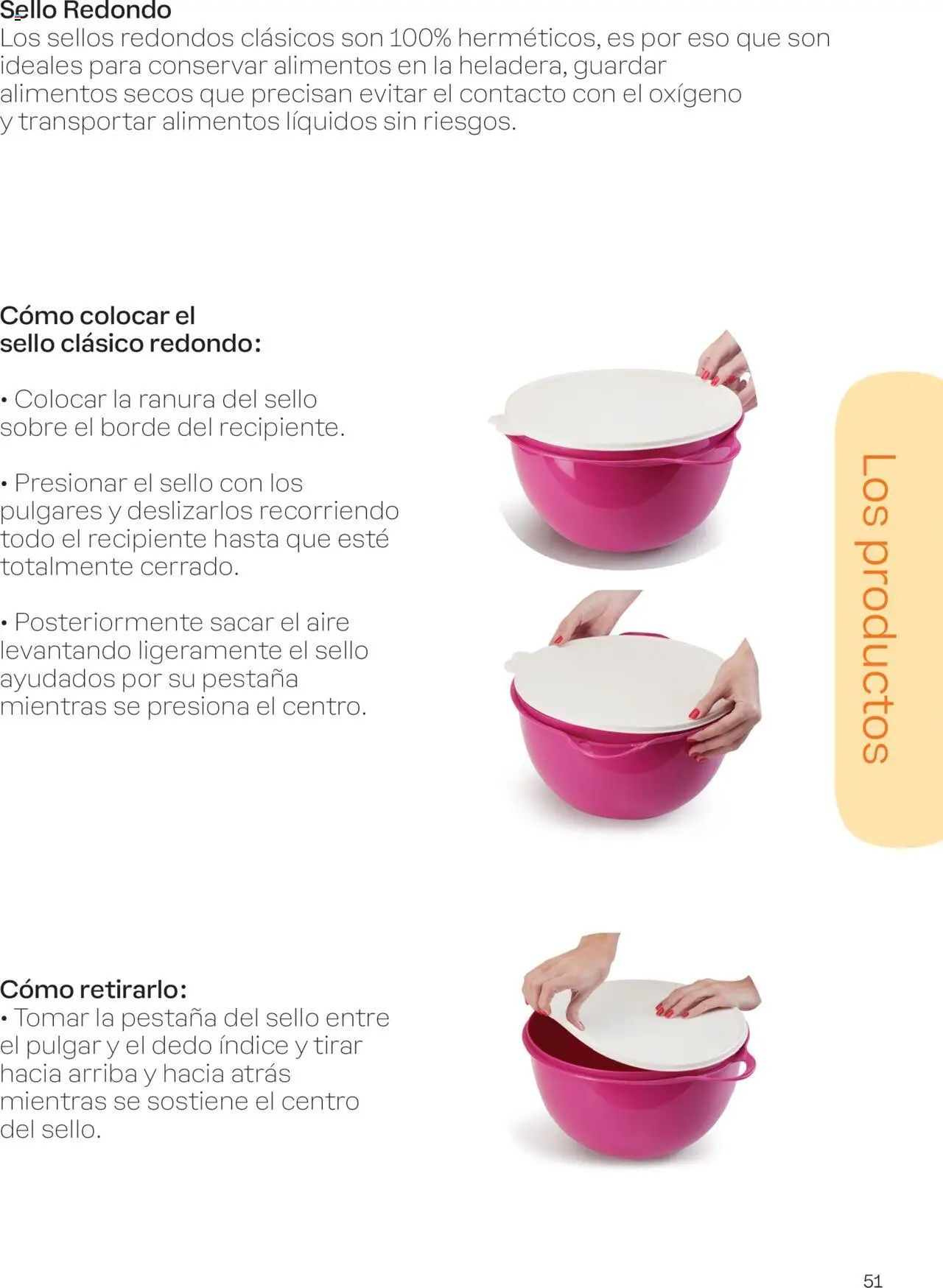 Tupperware - Manual de Bienvenida │ válido desde el 15.09.2025 | Página: 51 | Productos: Sobre