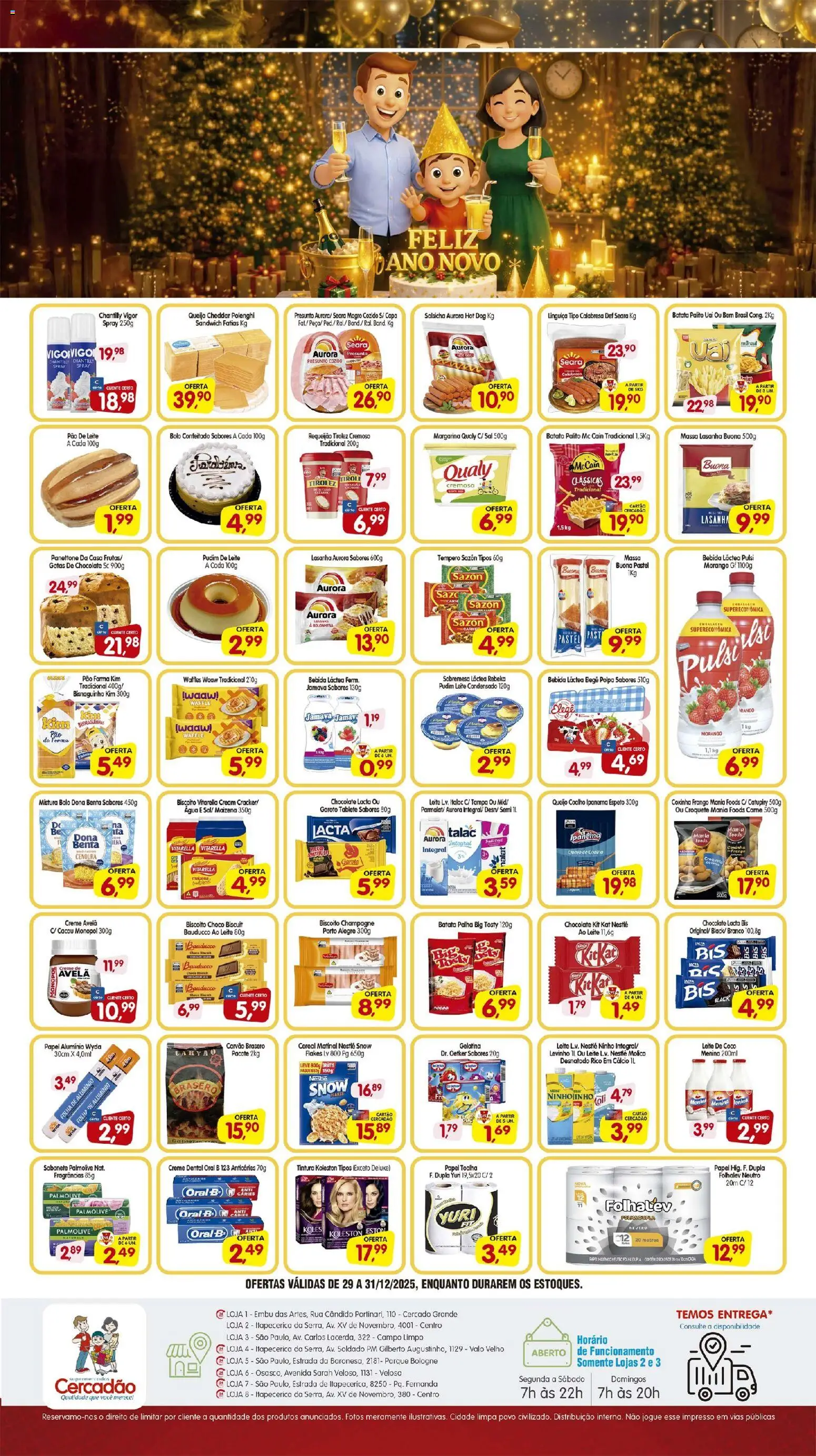Cercadão Folheto - válido de 29.12.2025 | Página: 2 | Produtos: Bolo, Requeijão, Margarina, Avelã