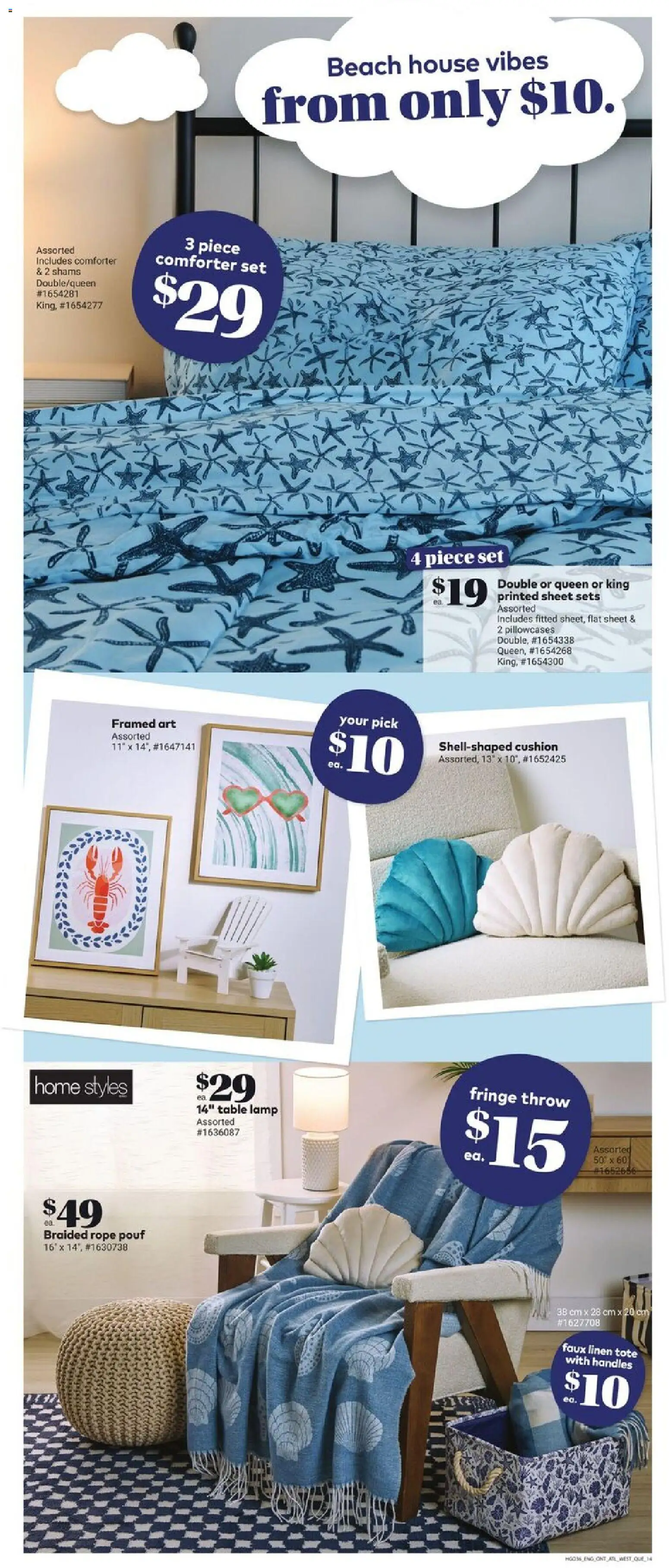 Giant Tiger flyer valid from 08.04.2026 | Page: 16 | Products: Bag, Blanket, Table, Lamp