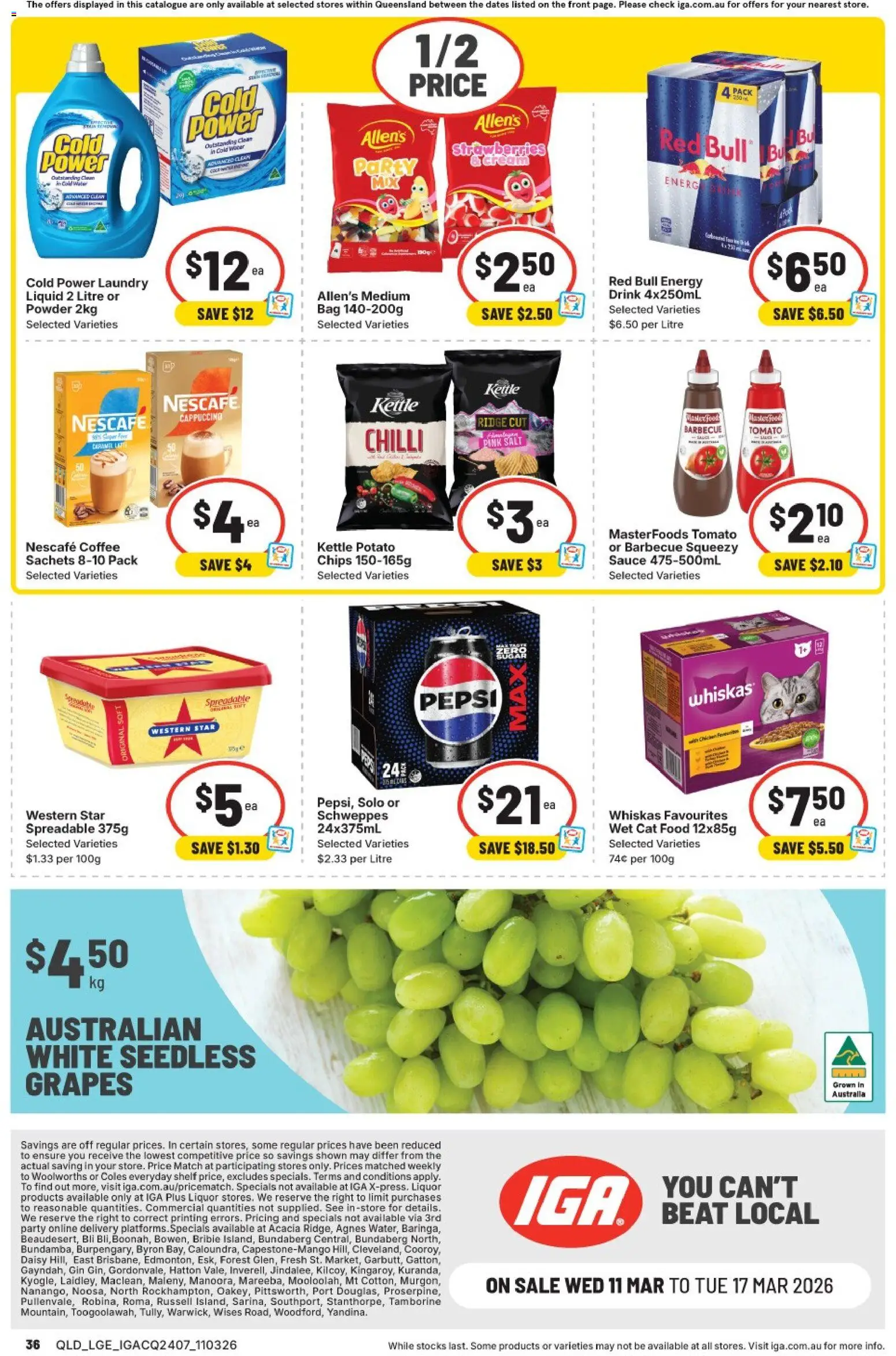 IGA catalogue - valid from 11.03.2026 | Page: 38 | Products: Coffee, Gin, Salt, Chilli