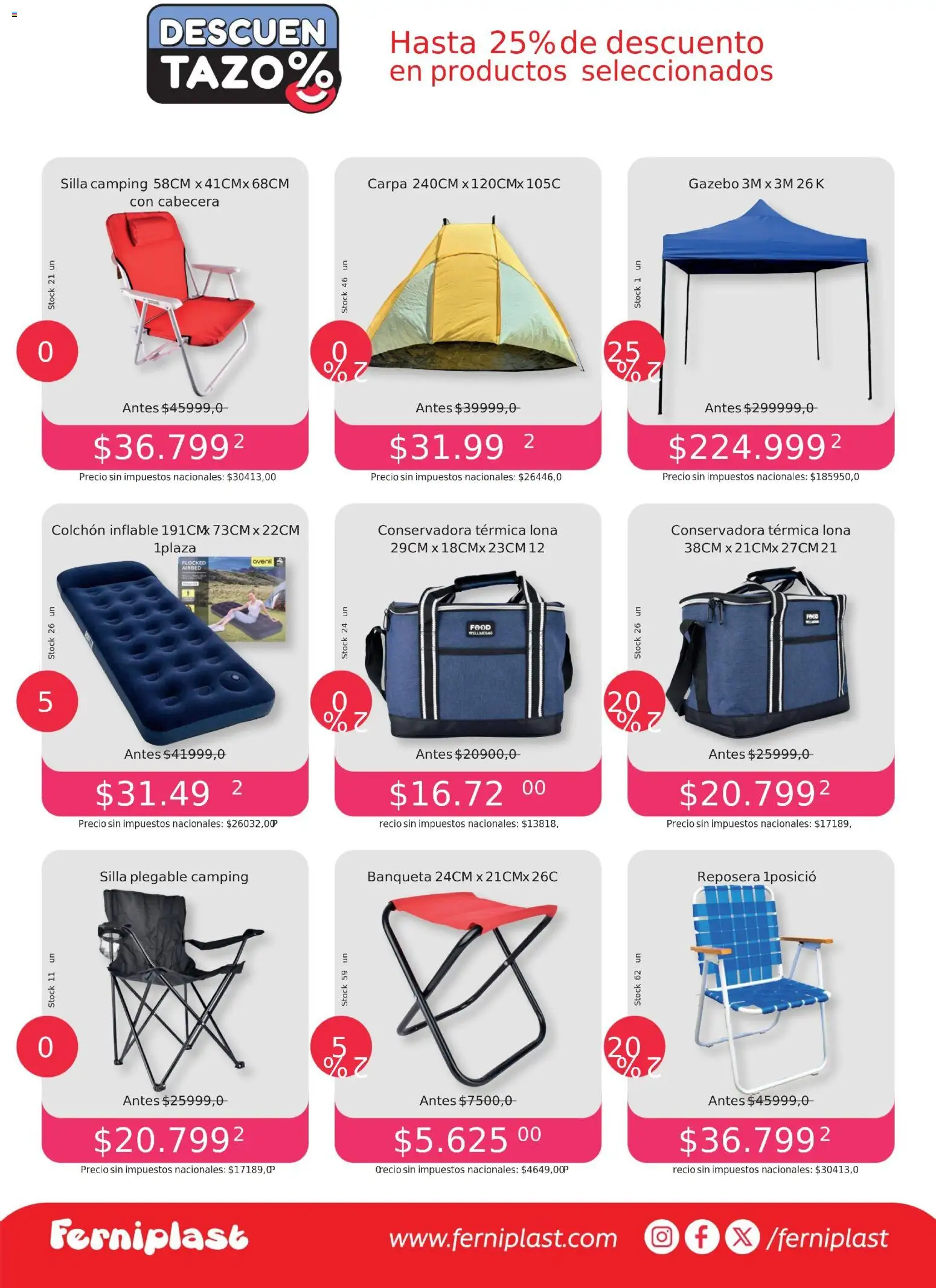 Ferniplast catálogo │ válido desde el 06.11.2025 | Página: 3 | Productos: Lona, Carpa, Banqueta, Colchón