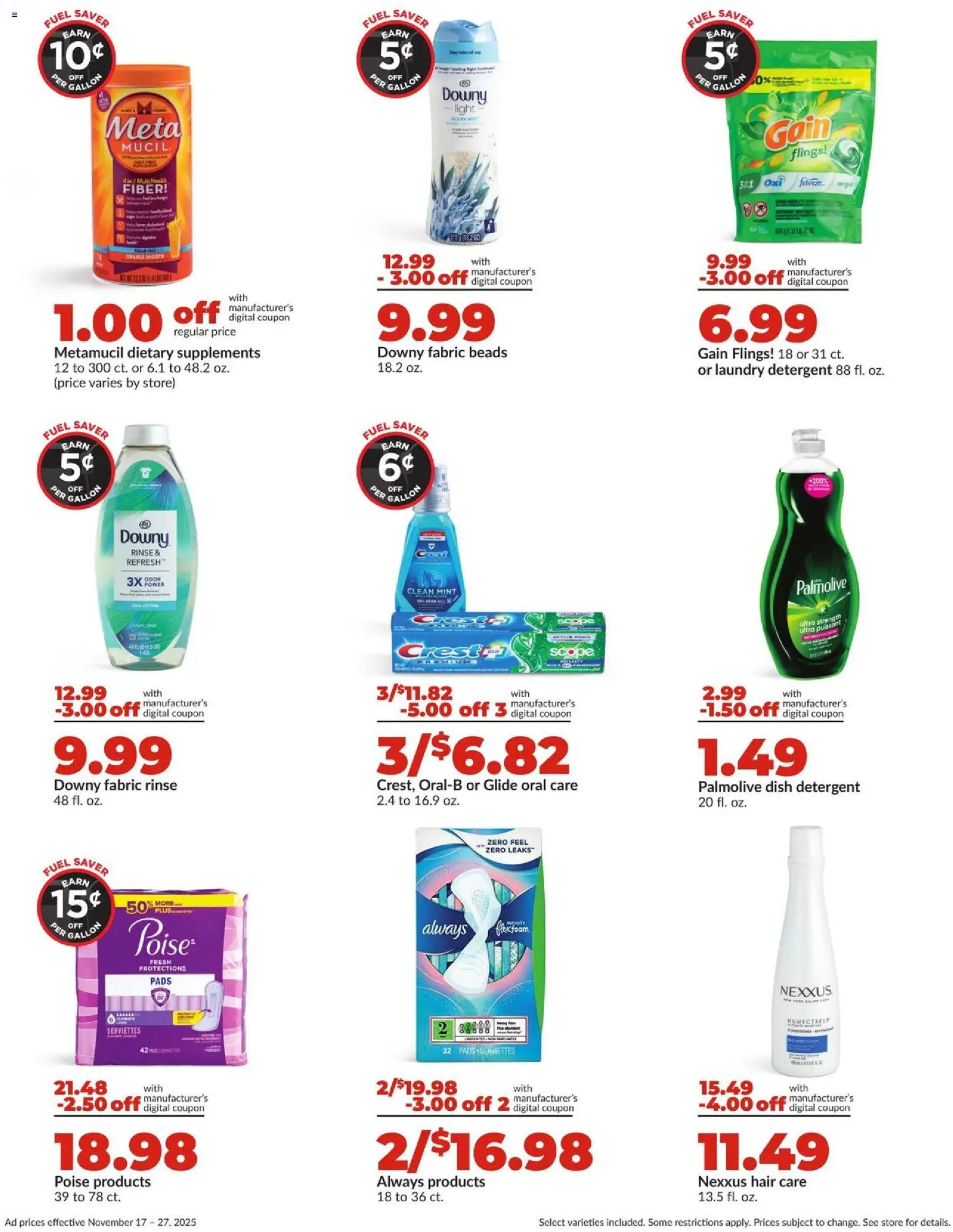 HyVee Weekly Ad - valid from 17.11.2025 | Page: 16 | Products: Detergent, Pads