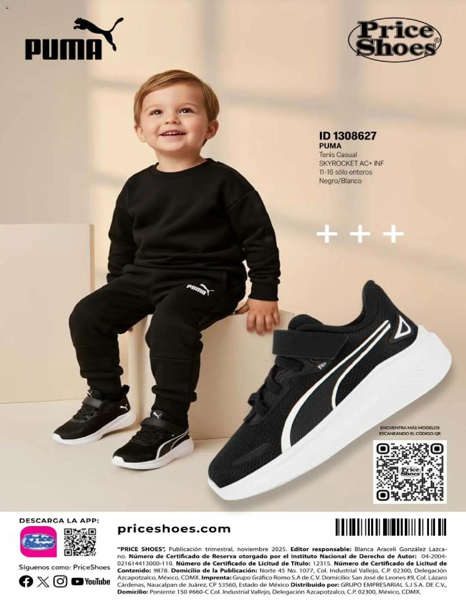 Nuevas ofertas de Price Shoes válidas en toda la República Mexicana desde el 26.11.2025. ¡Encuentra las mejores ofertas en Price Shoes catálogo Puma! | Página: 14 | Productos: Tenis