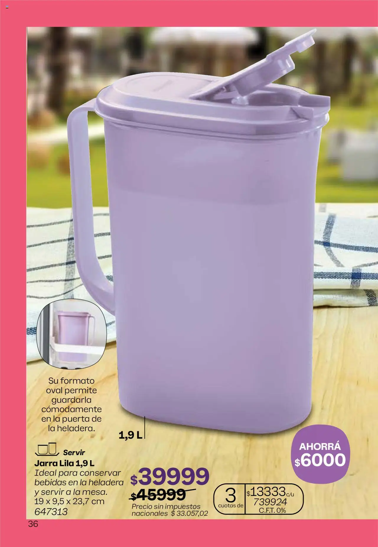 Tupperware - Campaña 17/2025 │ válido desde el 13.10.2025 | Página: 37 | Productos: Jarra, Heladera