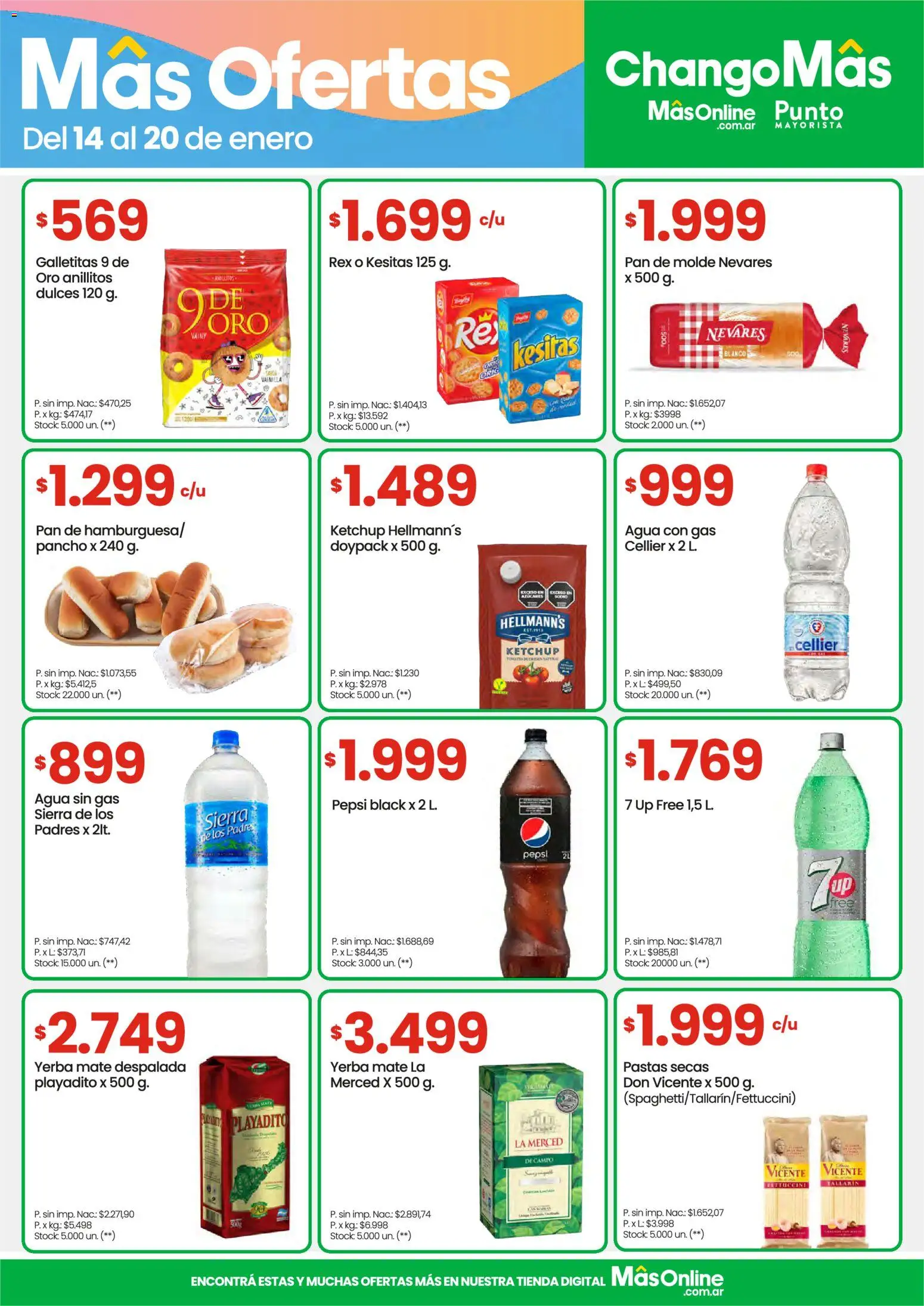 Changomas ofertas │ válido desde el 14.01.2026 | Página: 4 | Productos: Mate, Yerba, Pan, Sierra