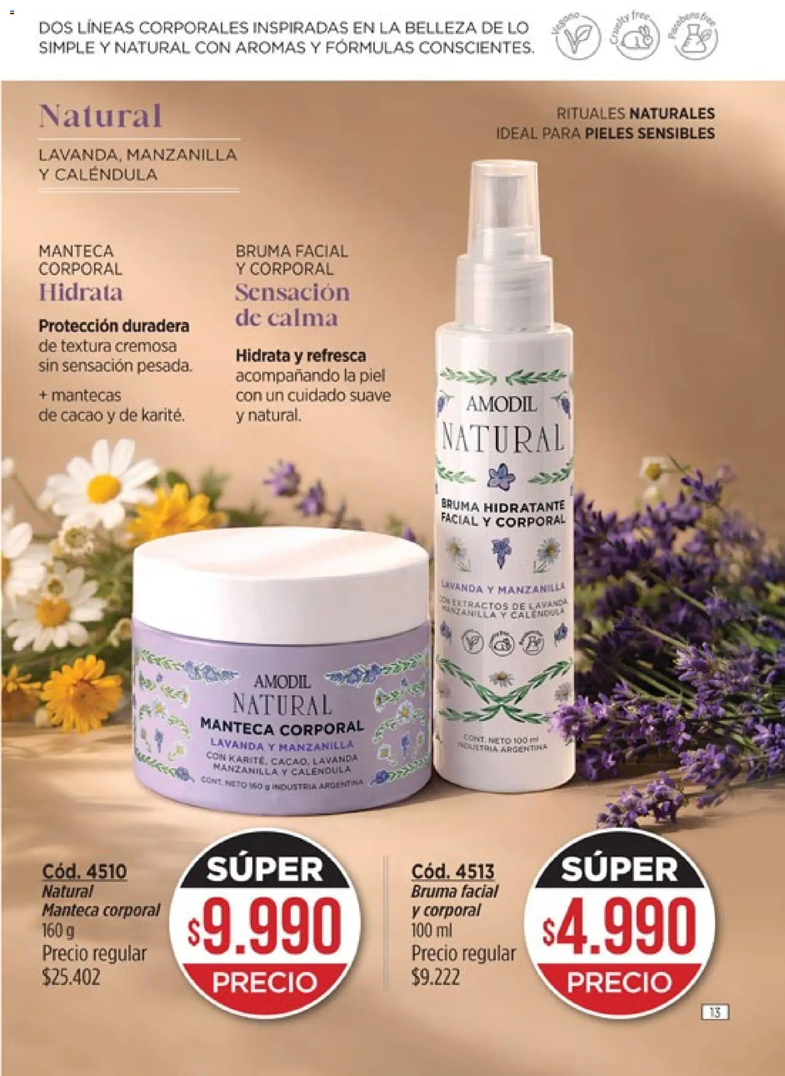 modil - Campaña 7 │ válido desde el 20.03.2026 | Página: 13 | Productos: Bruma, Manteca, Cacao