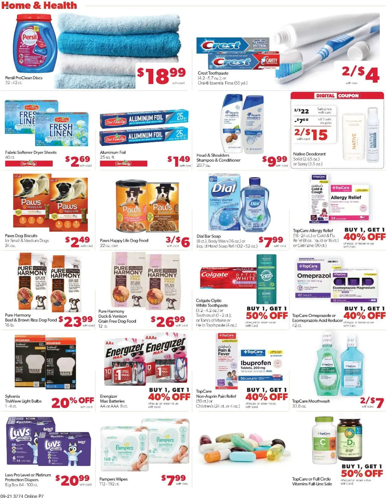 Family Fare Weekly Ad - NE - valid from 21.09.2025 | Page: 12 | Products: Magnesium, Shampoo, Conditioner, Beef