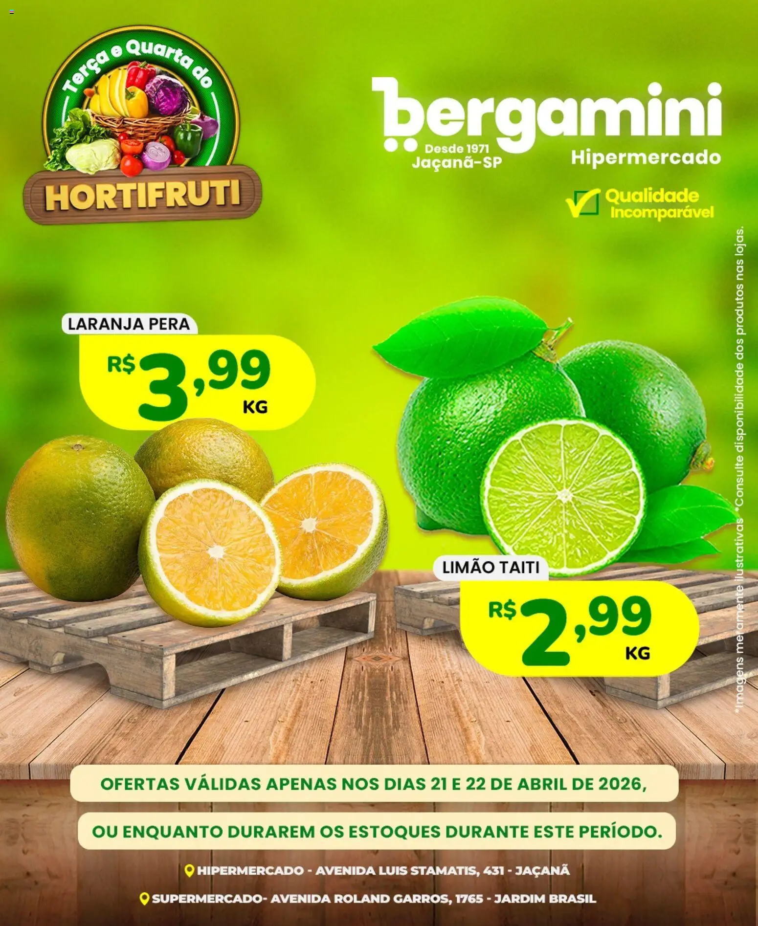 Supermercado Bergamini Folheto - válido de 21.04.2026 | Página: 2 | Produtos: Pera
