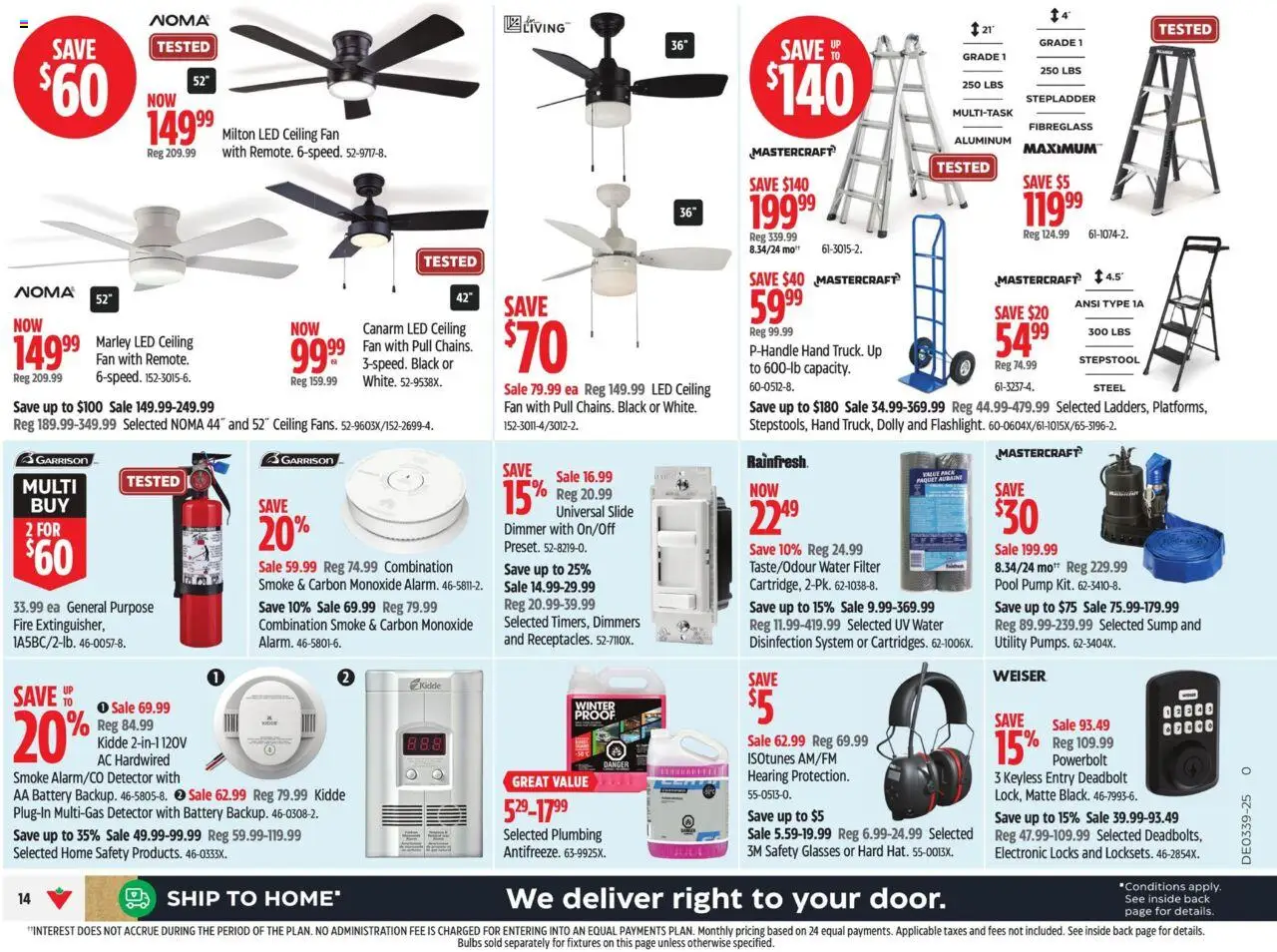 Canadian Tire flyer valid from 18.09.2025 | Page: 18 | Products: Glasses, Fan, Battery