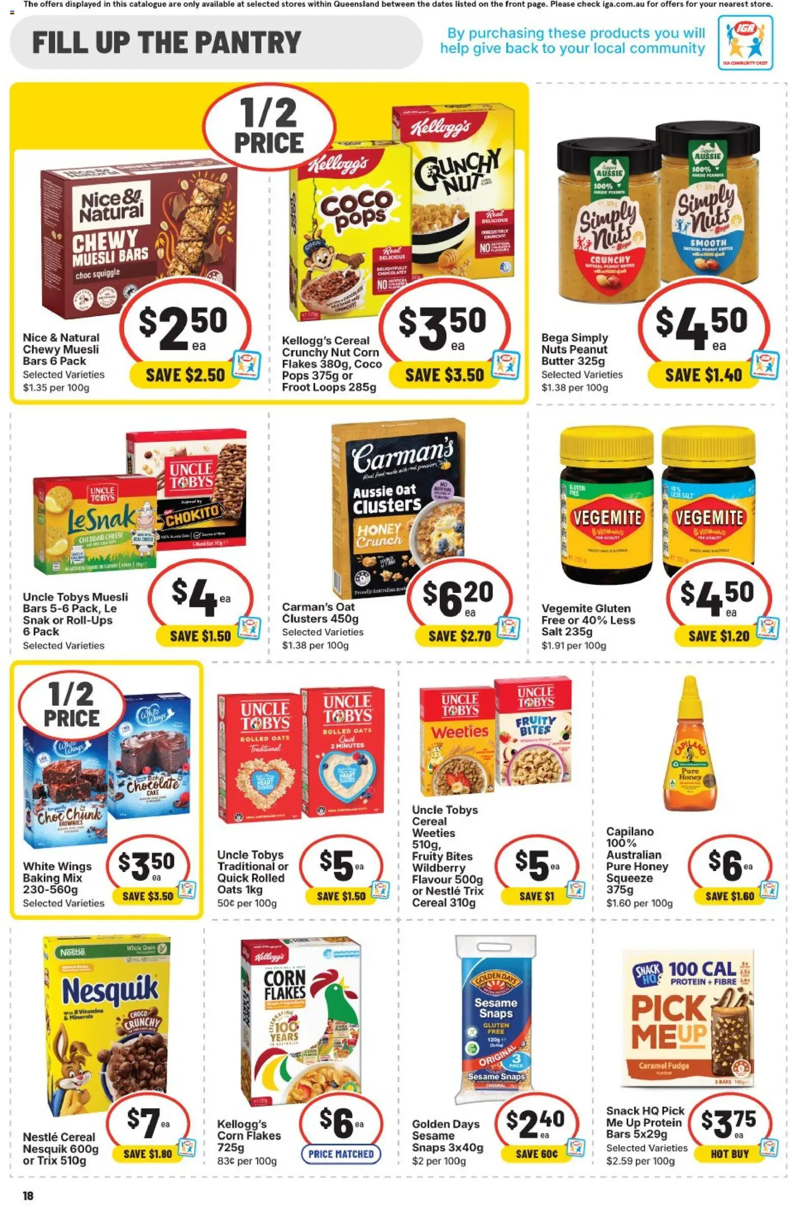 IGA catalogue - valid from 28.01.2026 | Page: 14 | Products: Butter, Honey, Cereal, Flakes